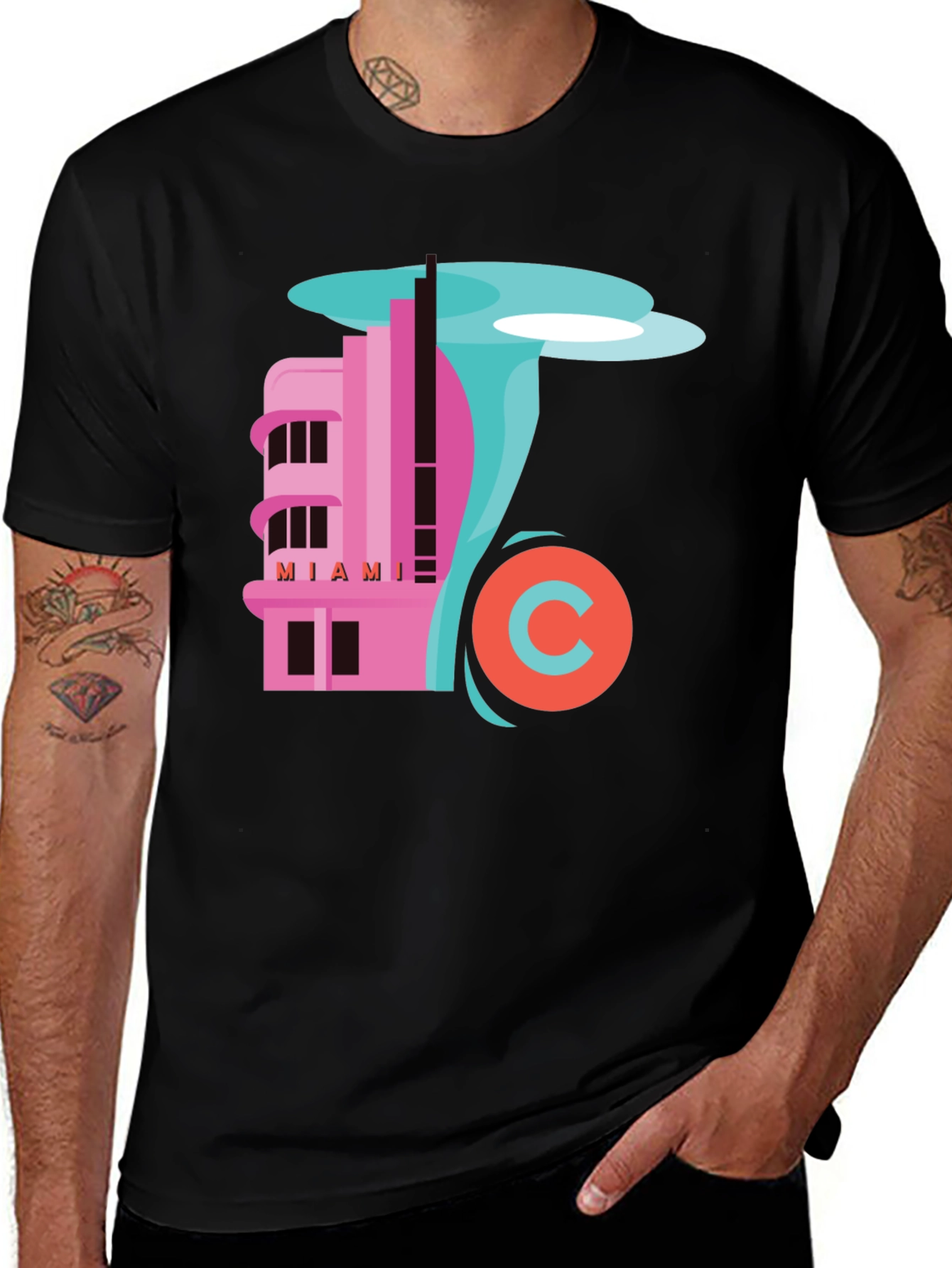 Miami Art Deco Graphic T-Shirt
