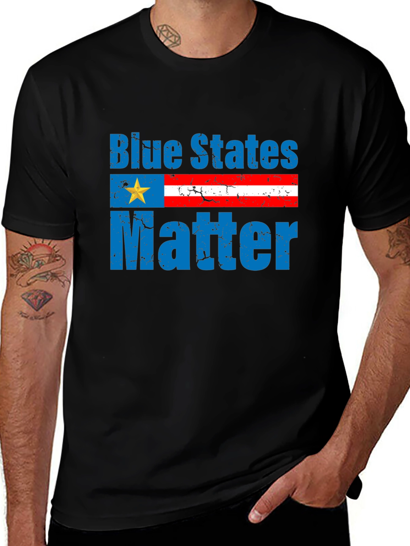 Variant 21 of Blue States Matter Graphic T-Shirt