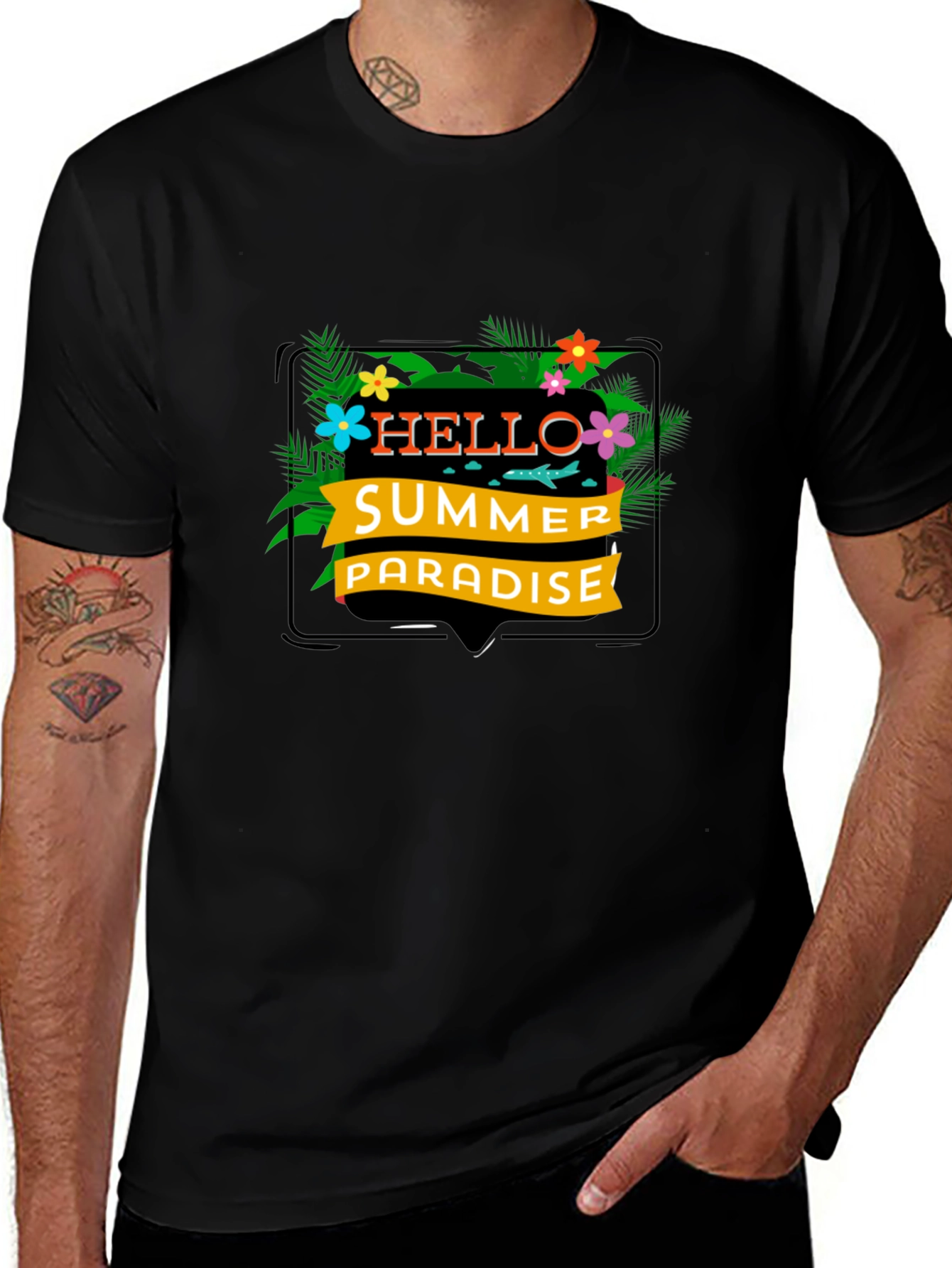 Variant 10 of Summer Paradise Black T-Shirt