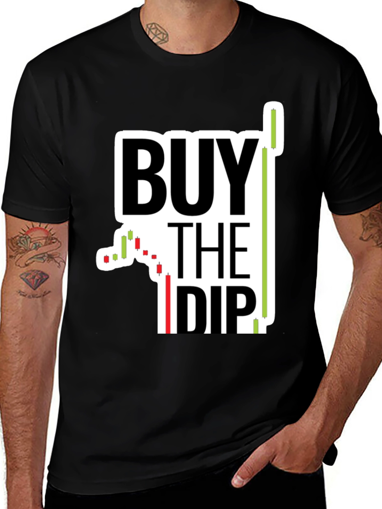 Buy The Dip Graphic Tee - Investor T-Shirt