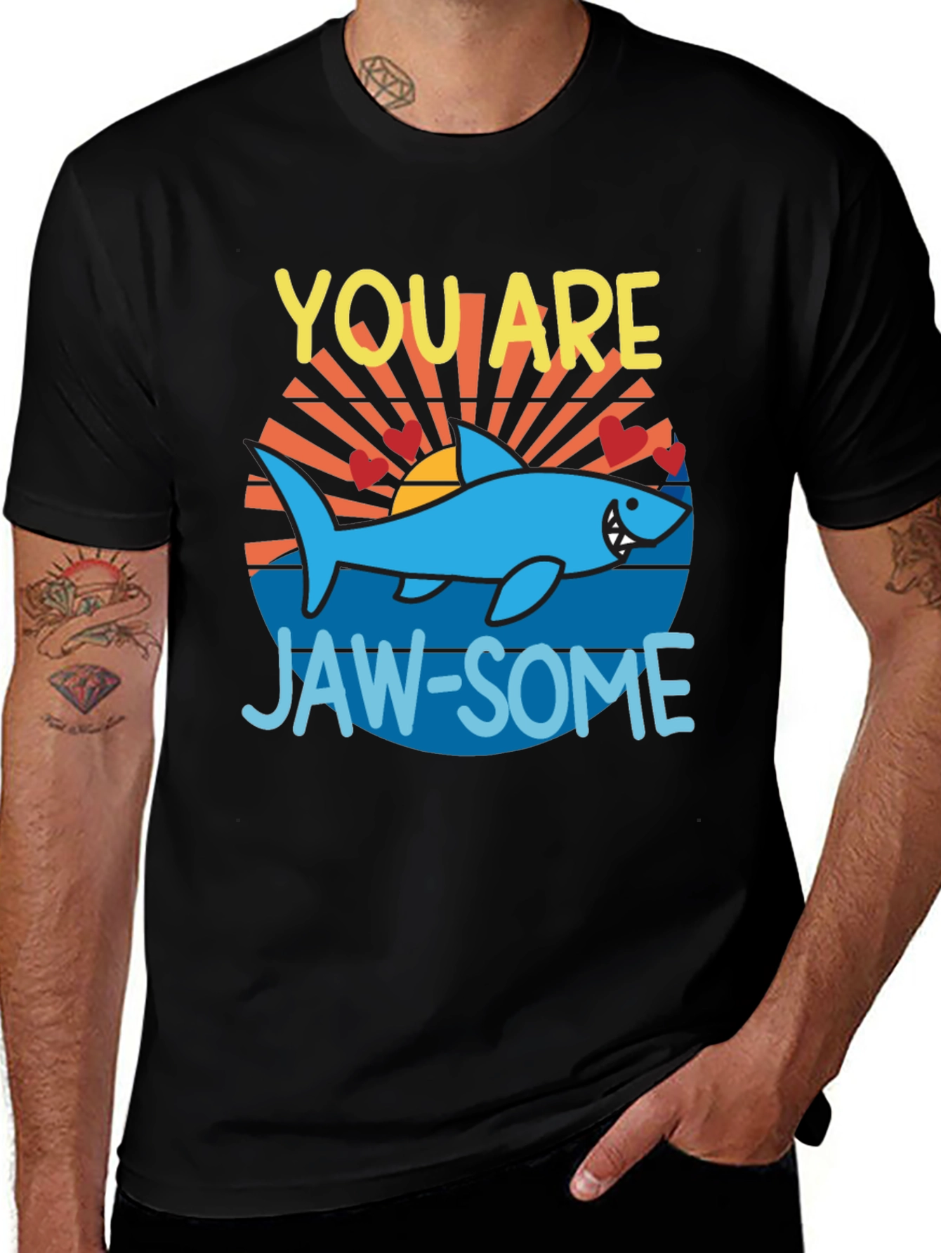 Variant 29 of You Are Jaw-Some Shark T-Shirt 