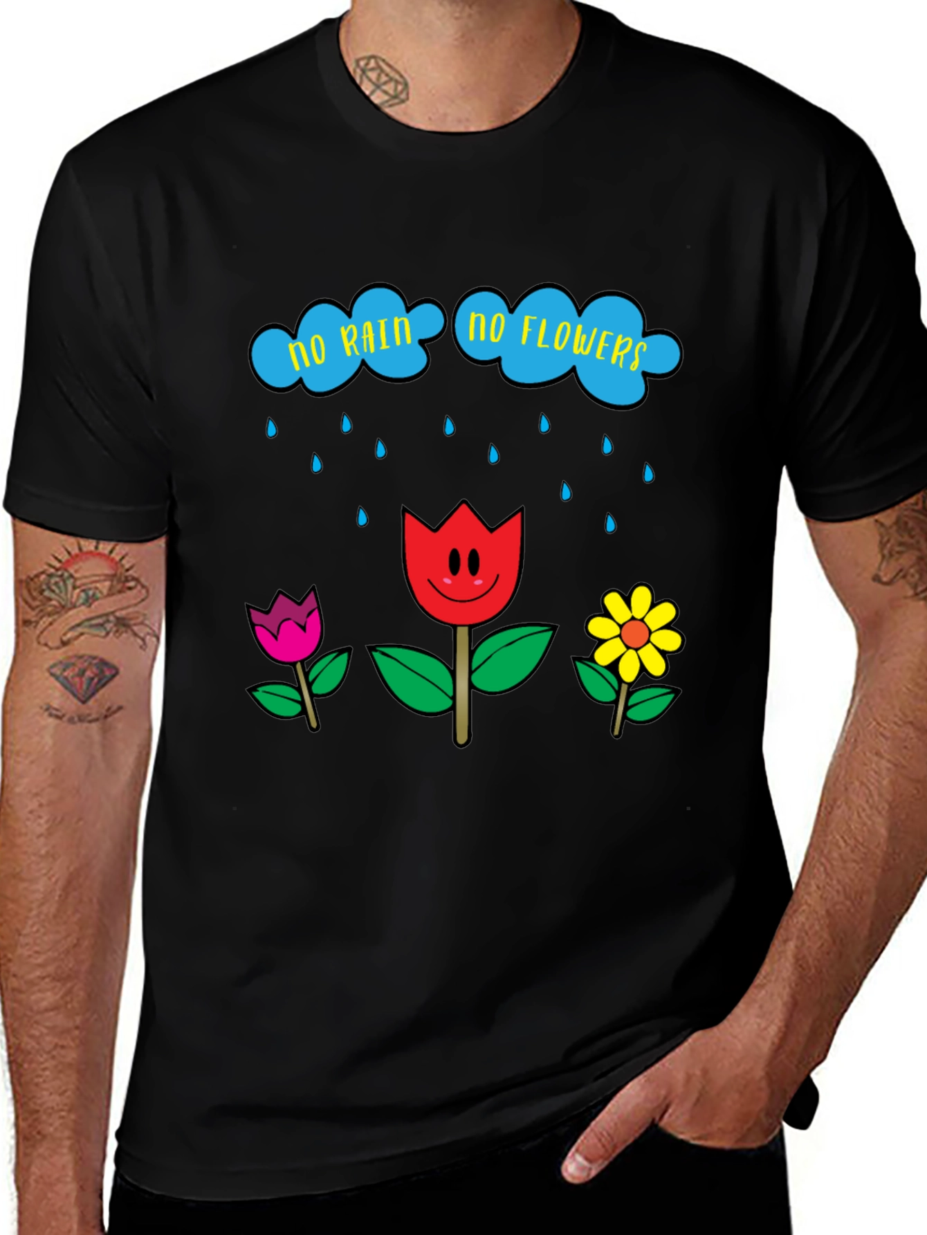 Variant 29 of No Rain No Flowers Graphic T-Shirt