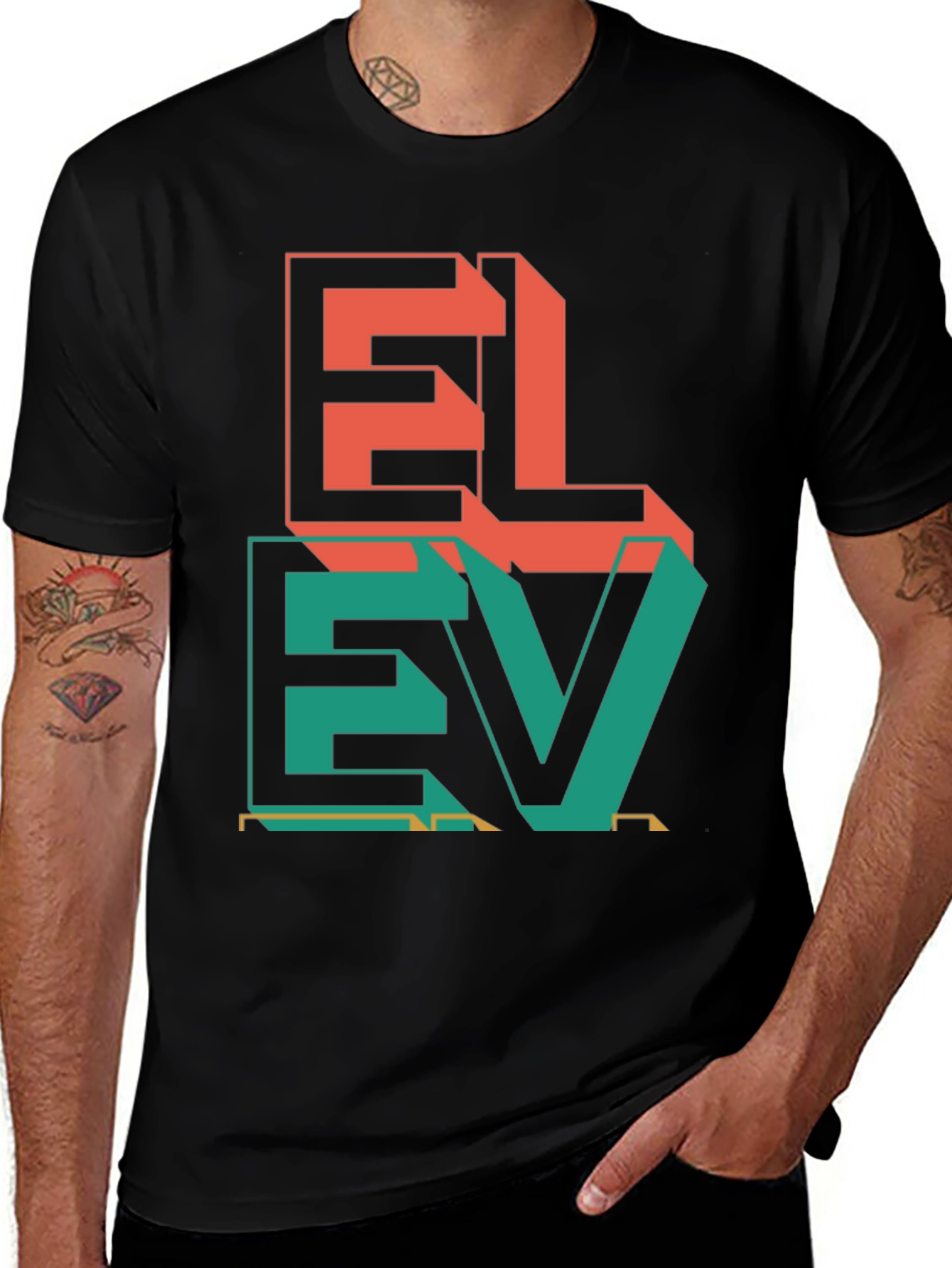 Variant 18 of Elevated Style: Graphic Print T-Shirt