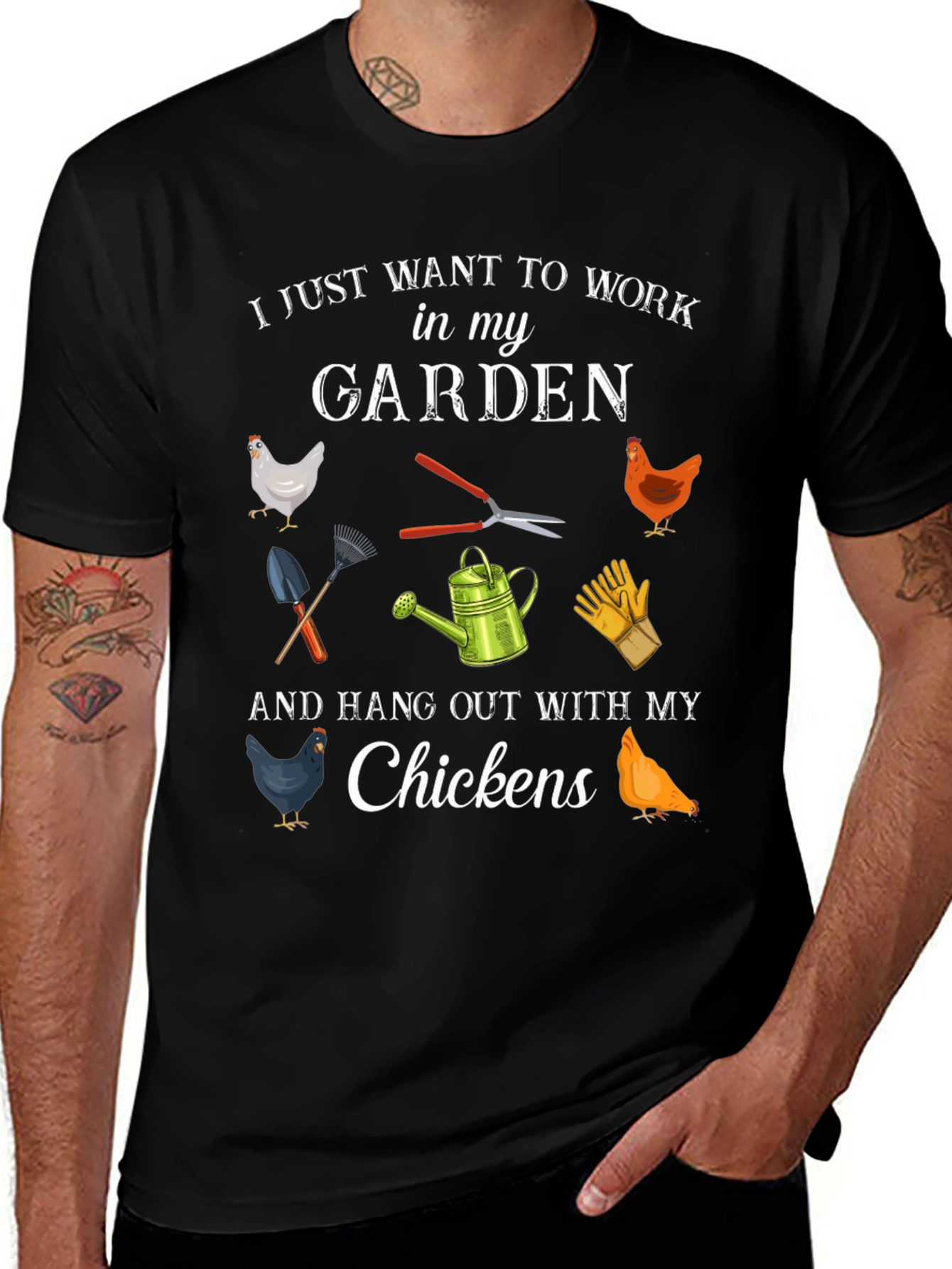 Gardening & Chickens T-Shirt