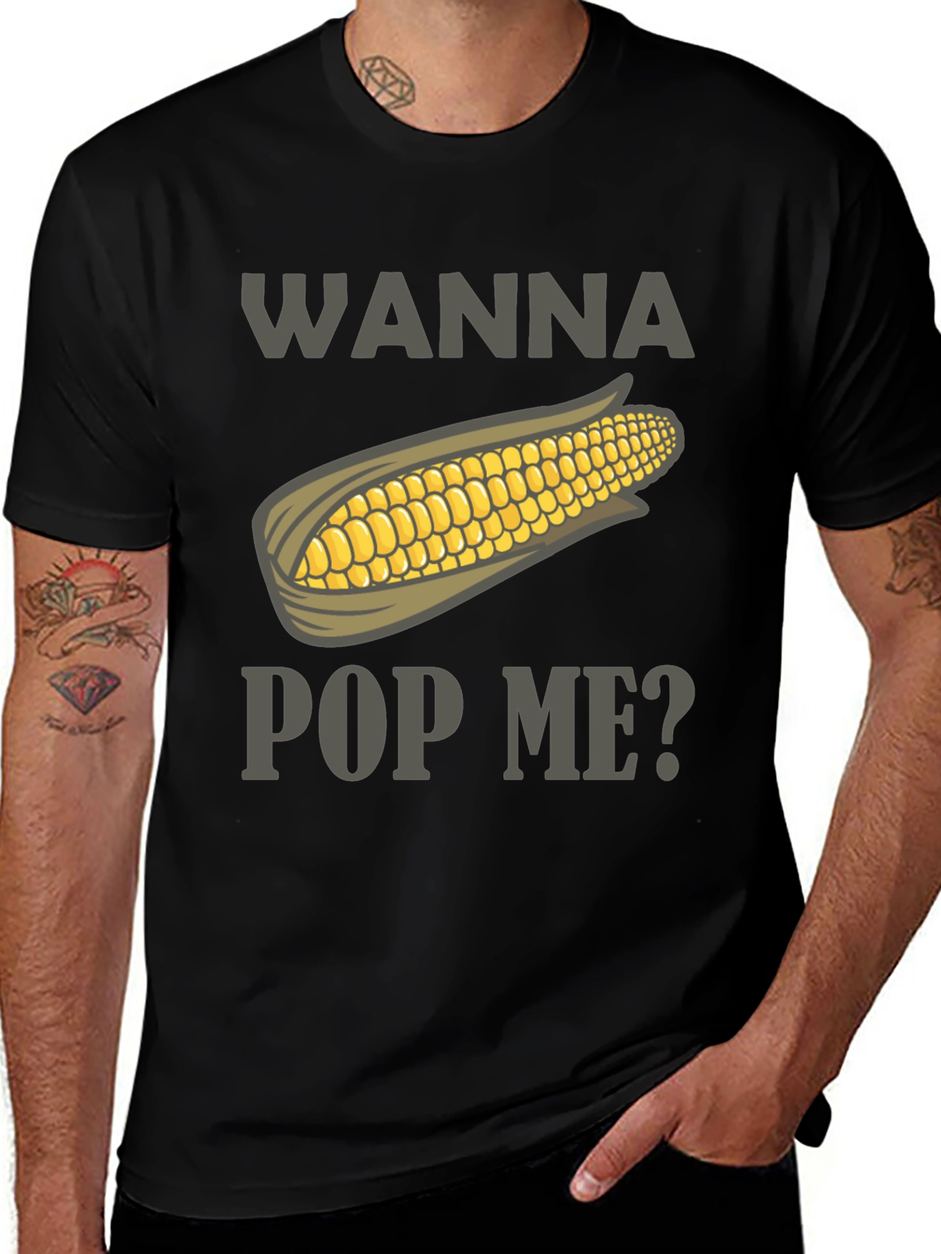 Variant 21 of Wanna Pop Me? Corn Graphic Tee