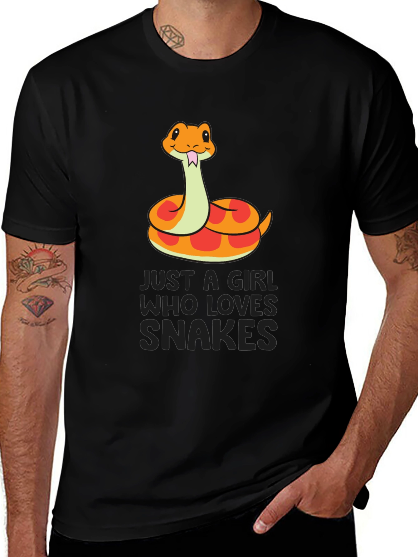Variant 19 of Girl Who Loves Snakes T-Shirt
