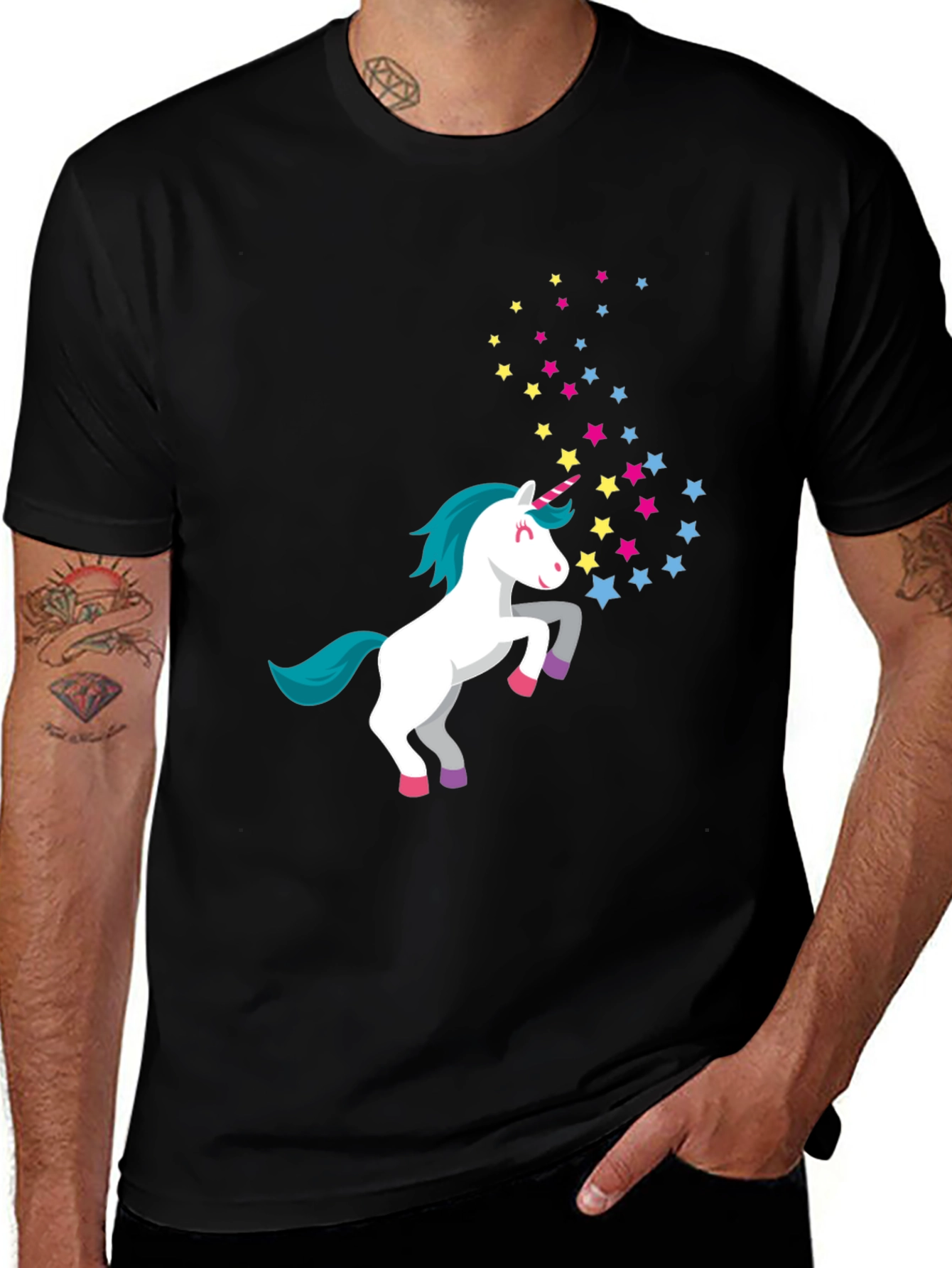 Variant 7 of Unicorn Star T-Shirt - Magical Graphic Tee