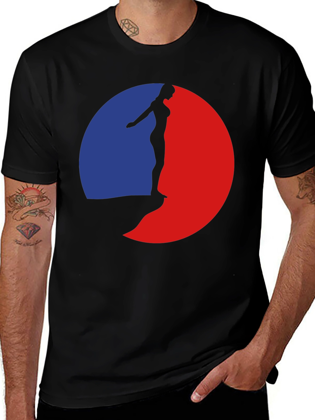 Variant 27 of Silhouette Diver Graphic T-Shirt