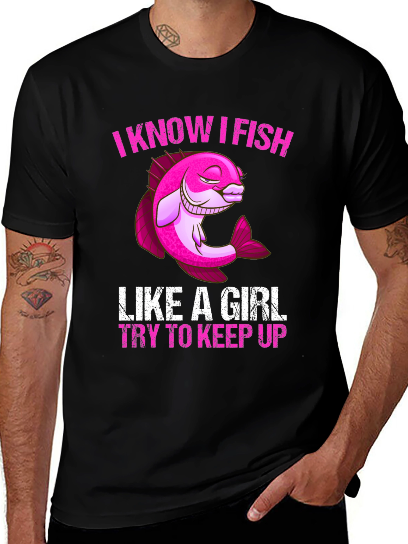 Variant 22 of I Know I Fish Like a Girl T-Shirt