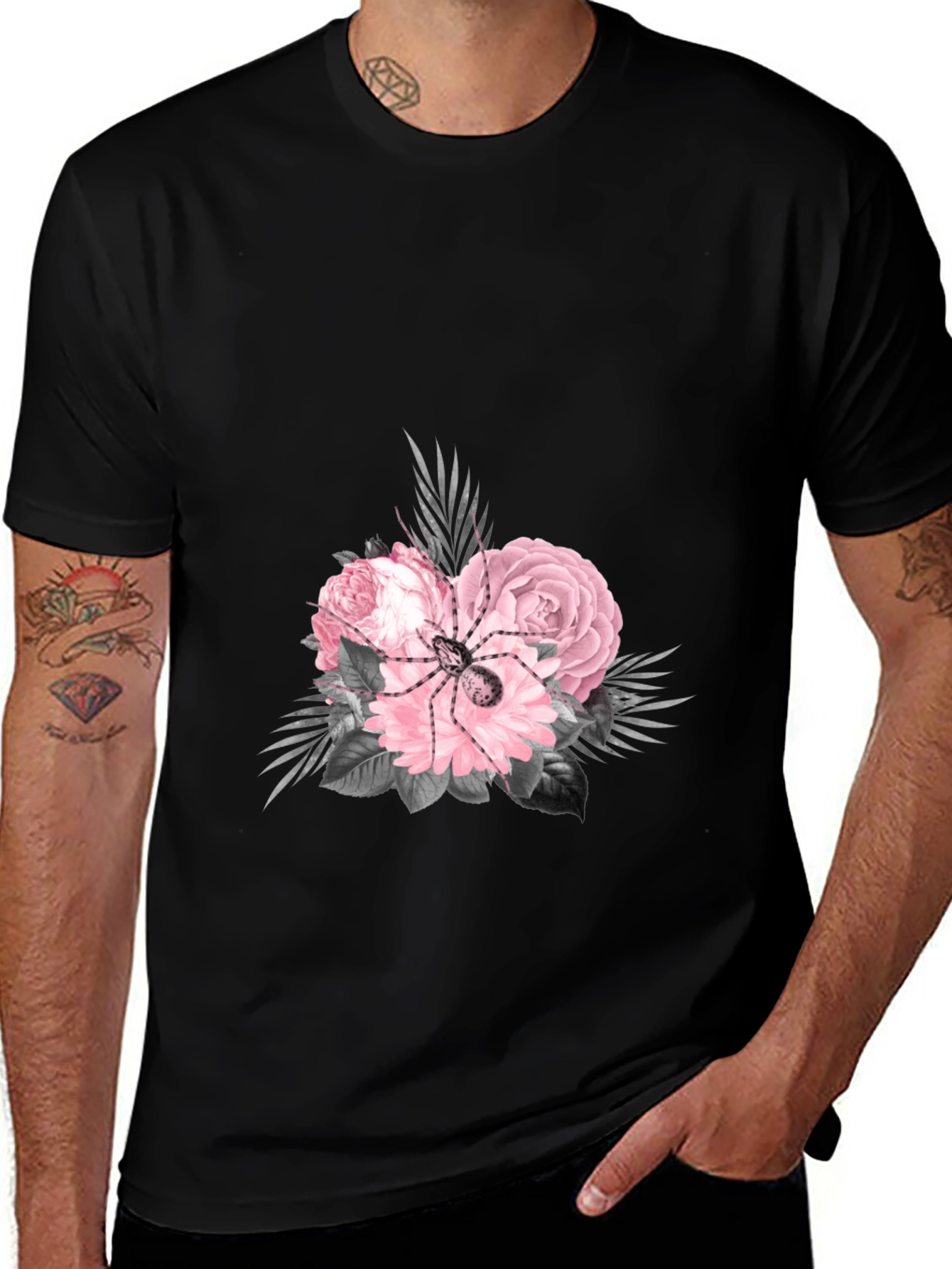 Variant 7 of Floral Spider Graphic Tee