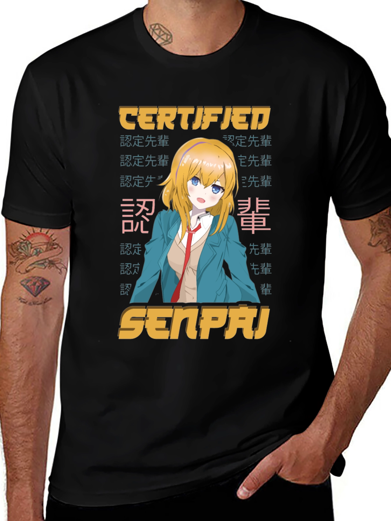Certified Senpai Anime Graphic Tee