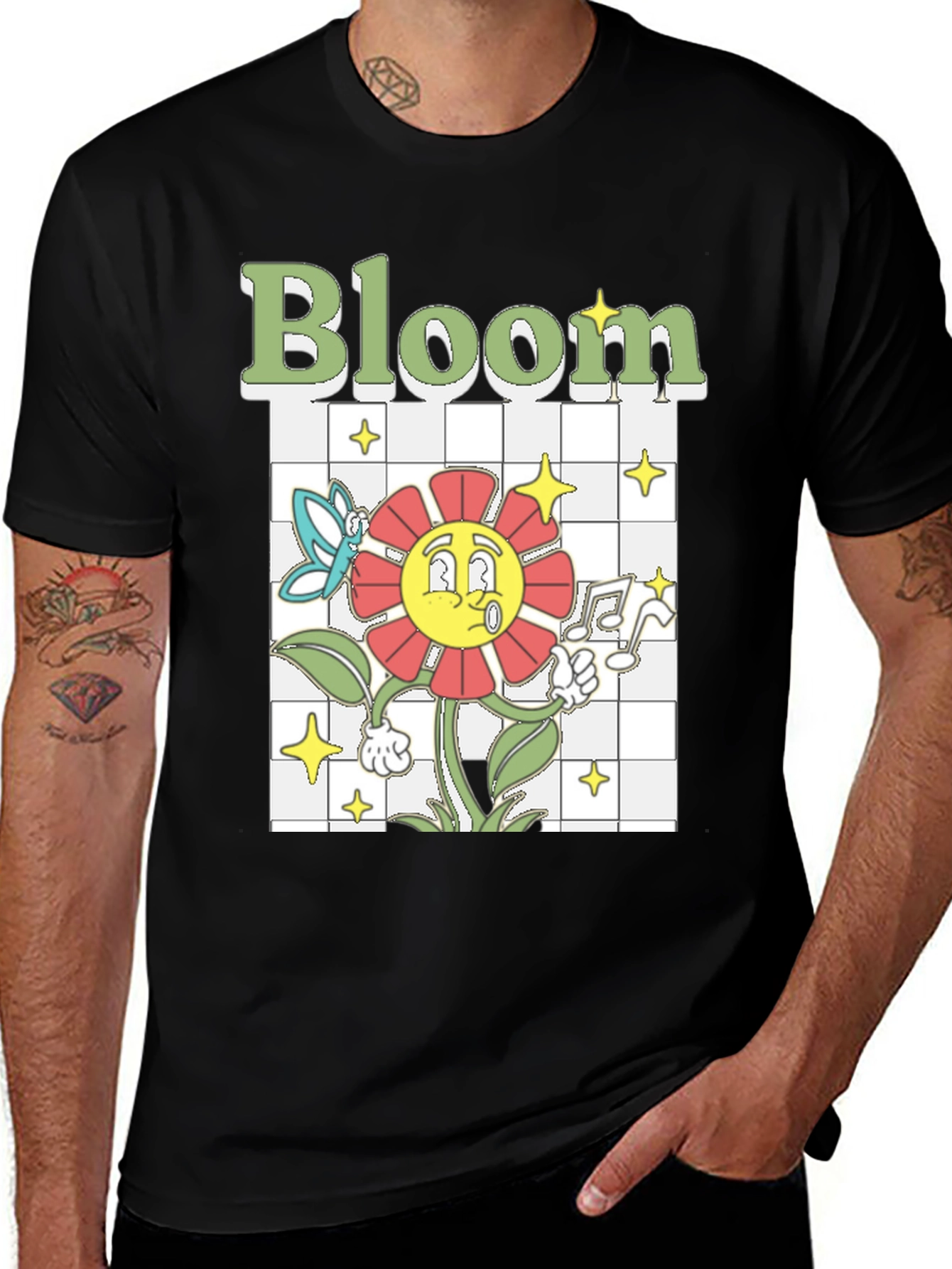 Variant 10 of Bloom Graphic Tee - Retro Cartoon Flower T-Shirt