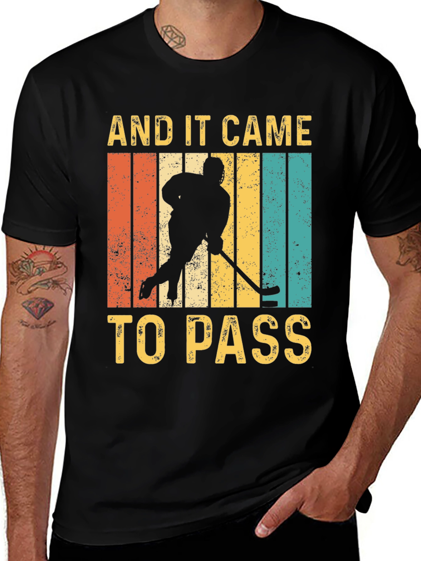 Variant 22 of And It Came To Pass Hockey Graphic T-Shirt