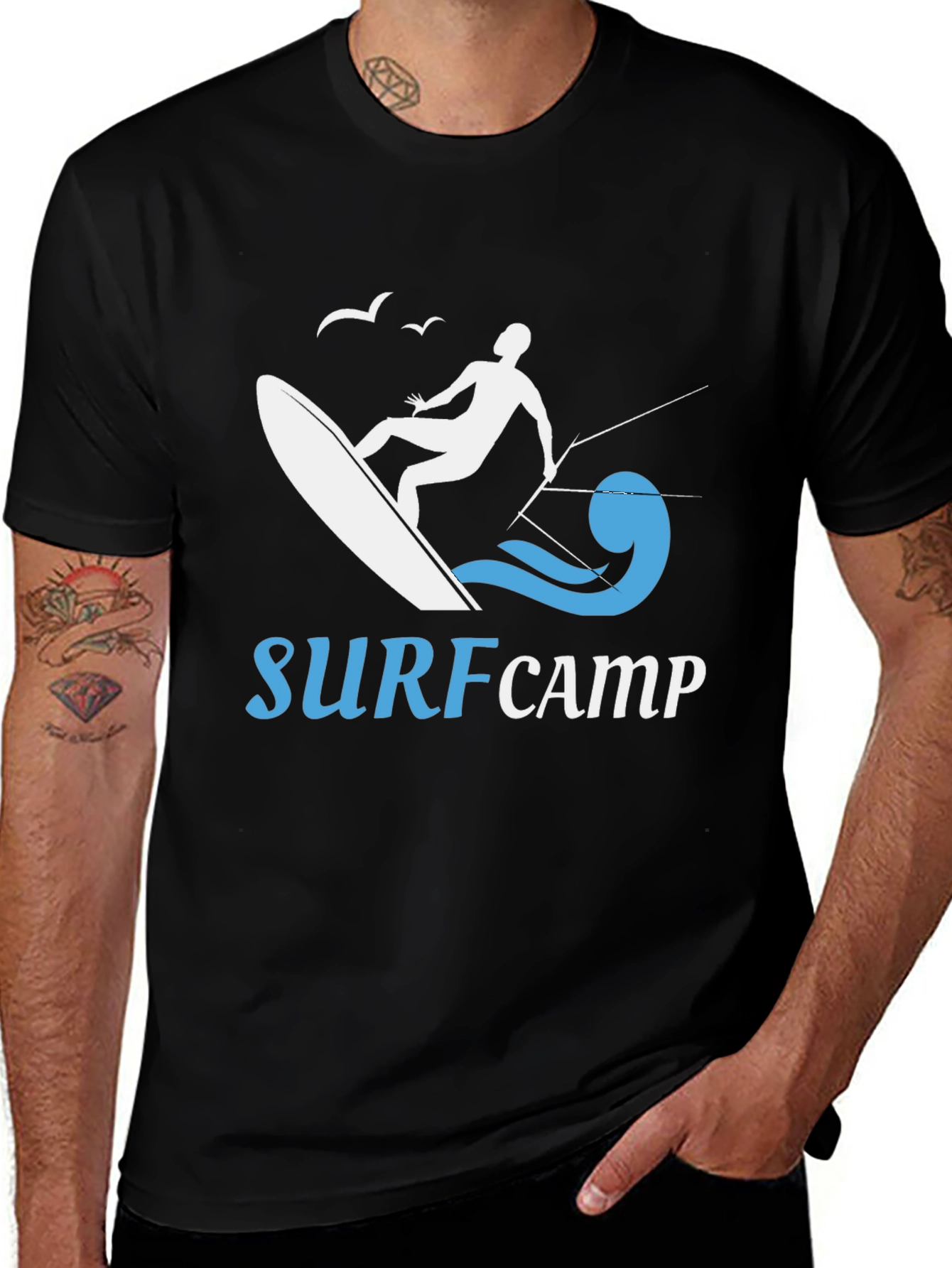 Surf Camp Black T-Shirt