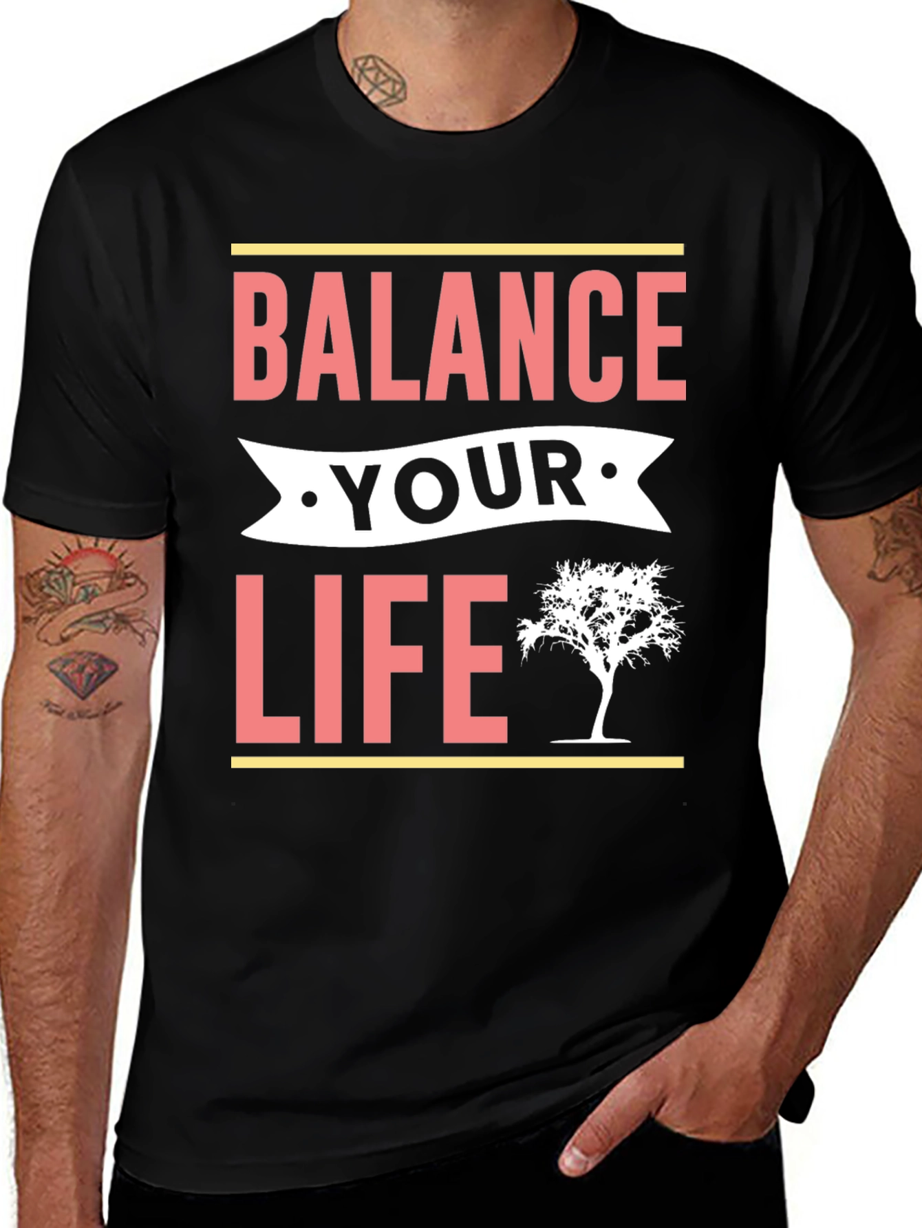 Balance Your Life T-Shirt - Motivational Tee
