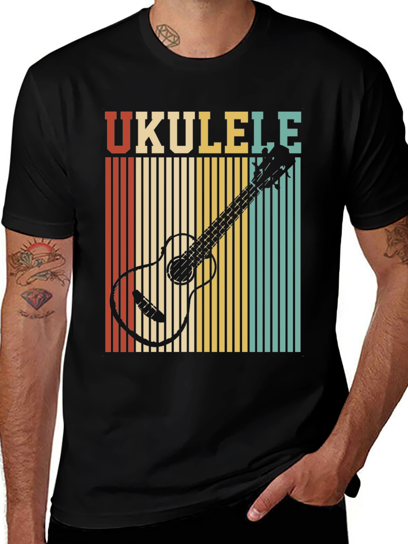Variant 20 of Retro Ukulele Graphic Tee - Vintage Style Music Lover Shirt