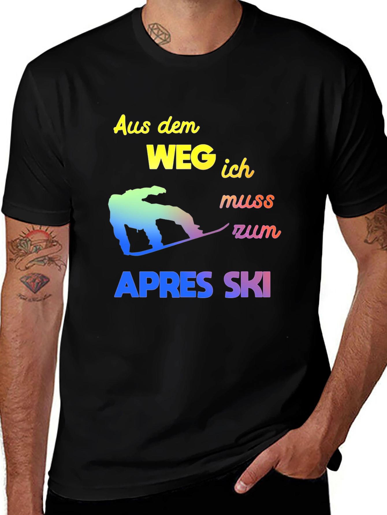 Variant 26 of Apres Ski Snowboard T-Shirt