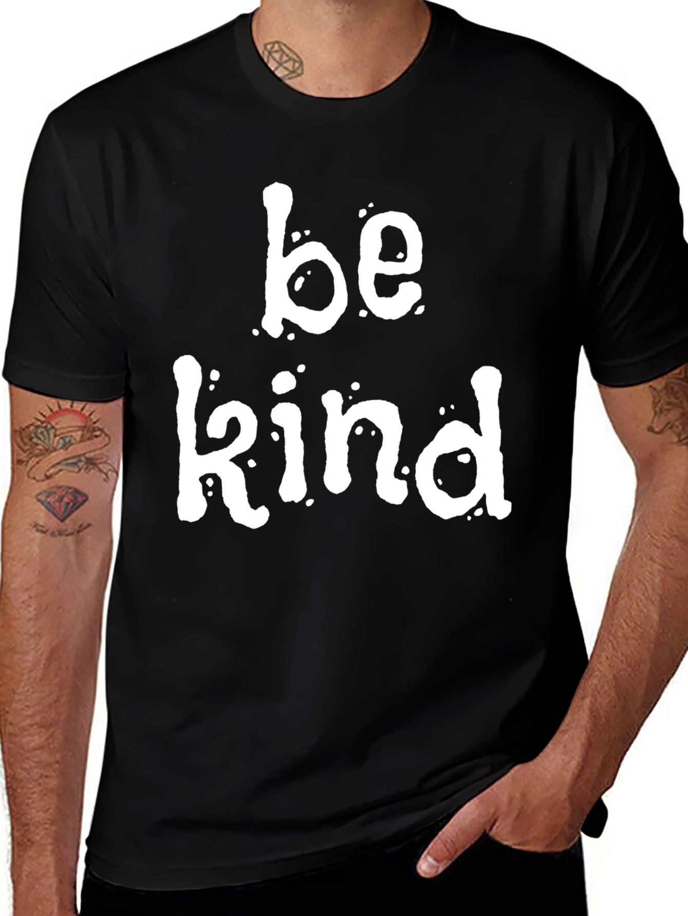 Variant 3 of Be Kind Graphic Tee - Soft Cotton Blend
