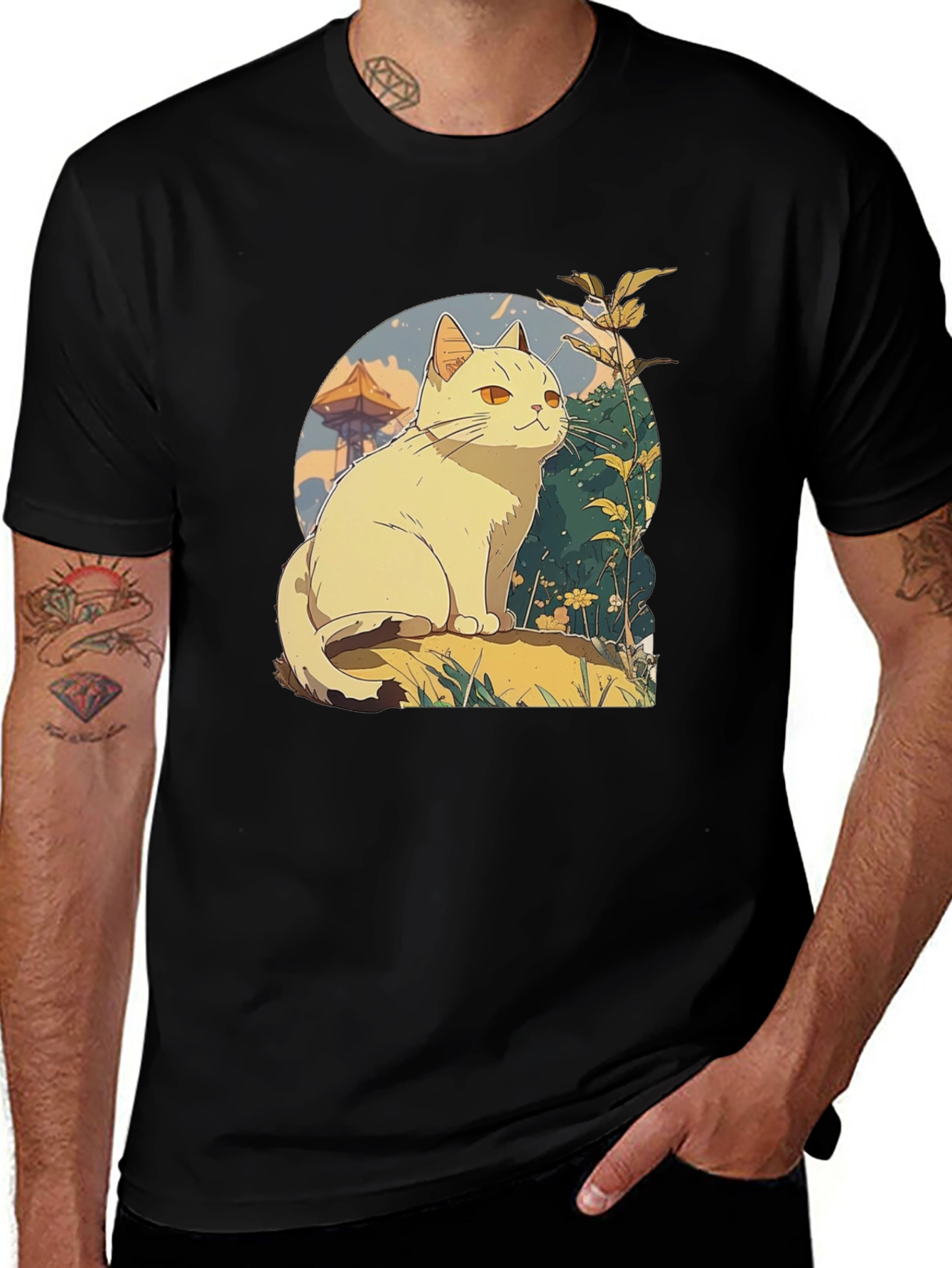 Variant 30 of Cat Art T-Shirt