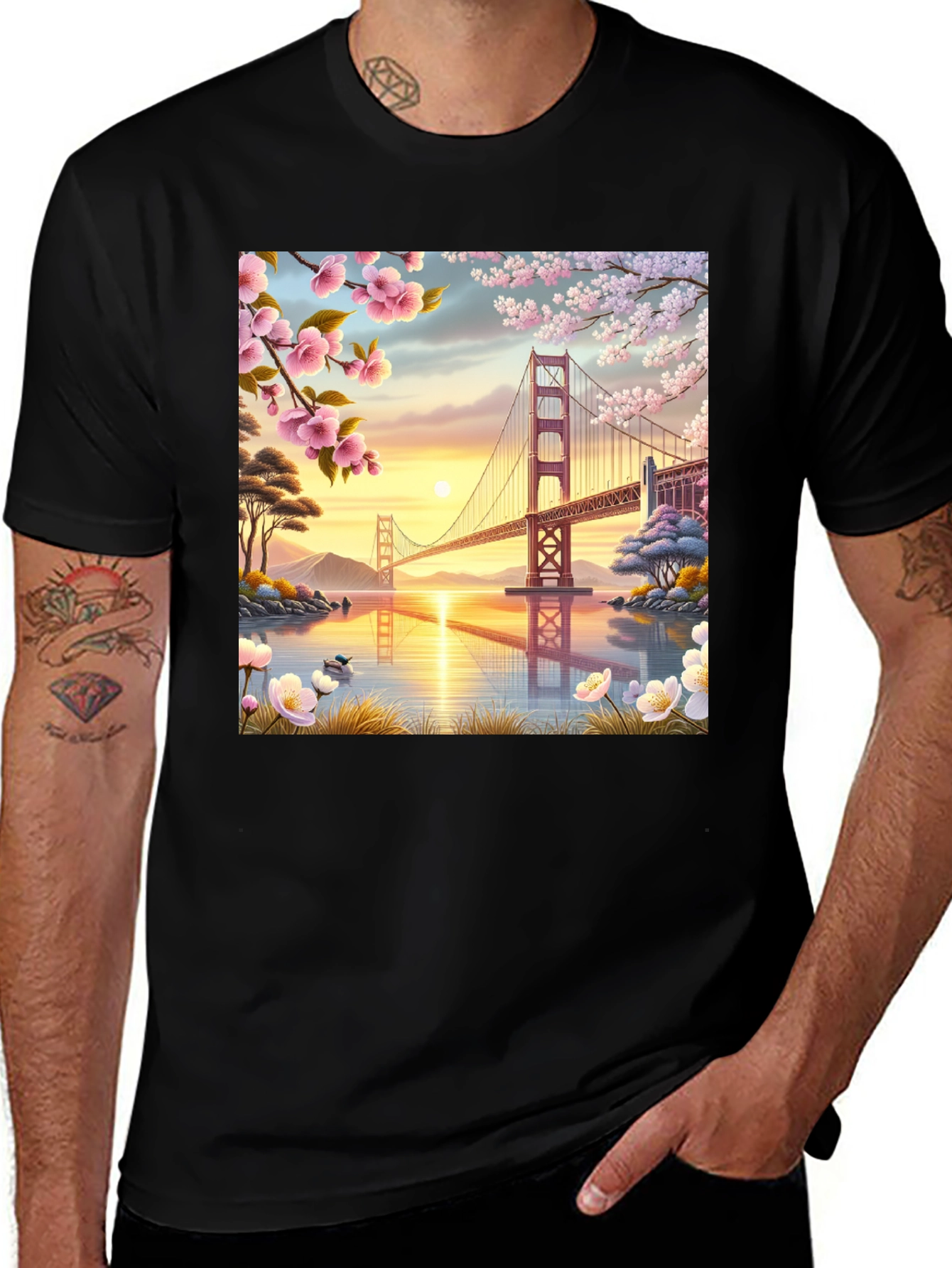 Variant 4 of Golden Gate Spring T-Shirt