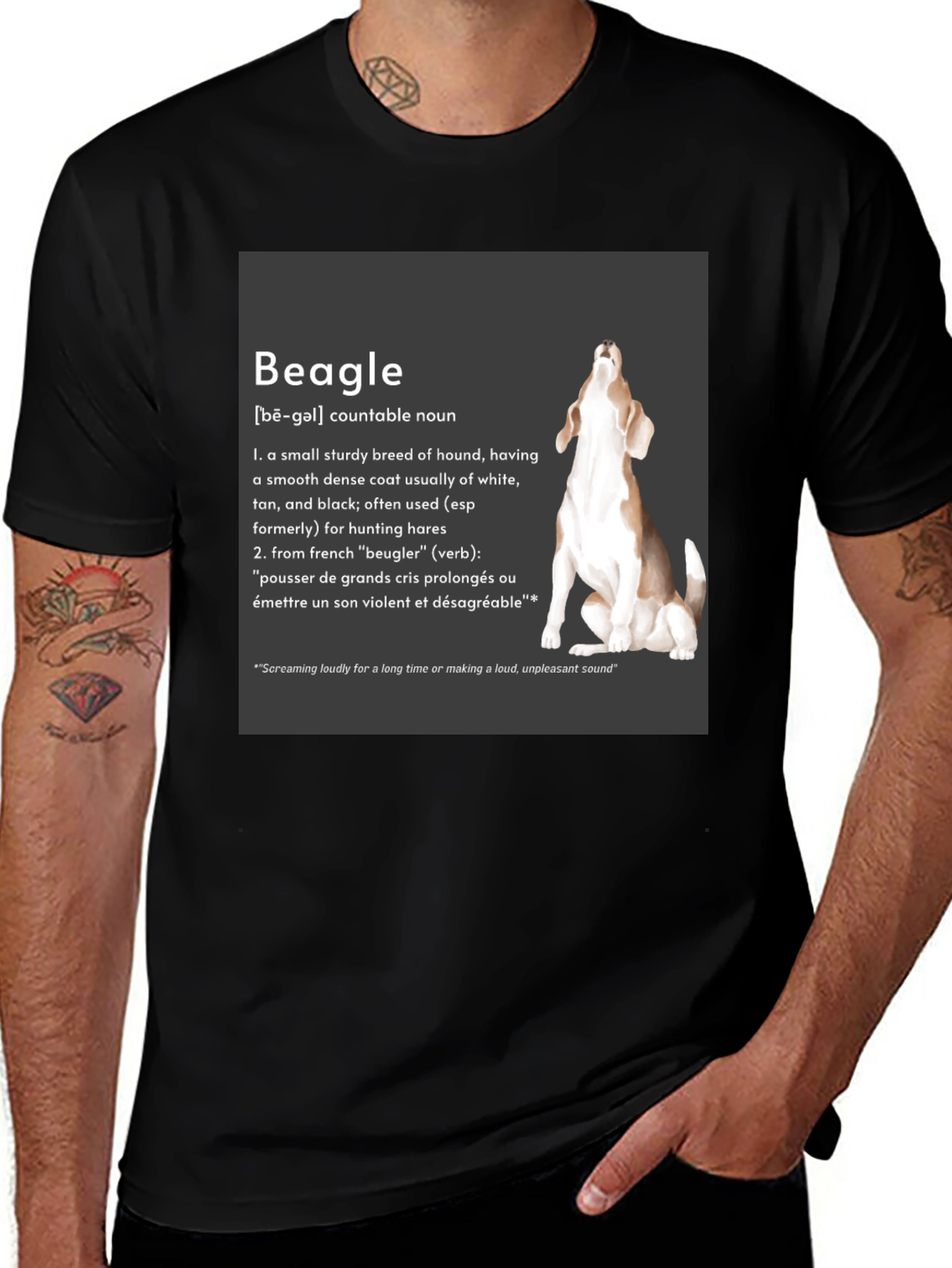 Variant 25 of Beagle Definition Graphic T-Shirt