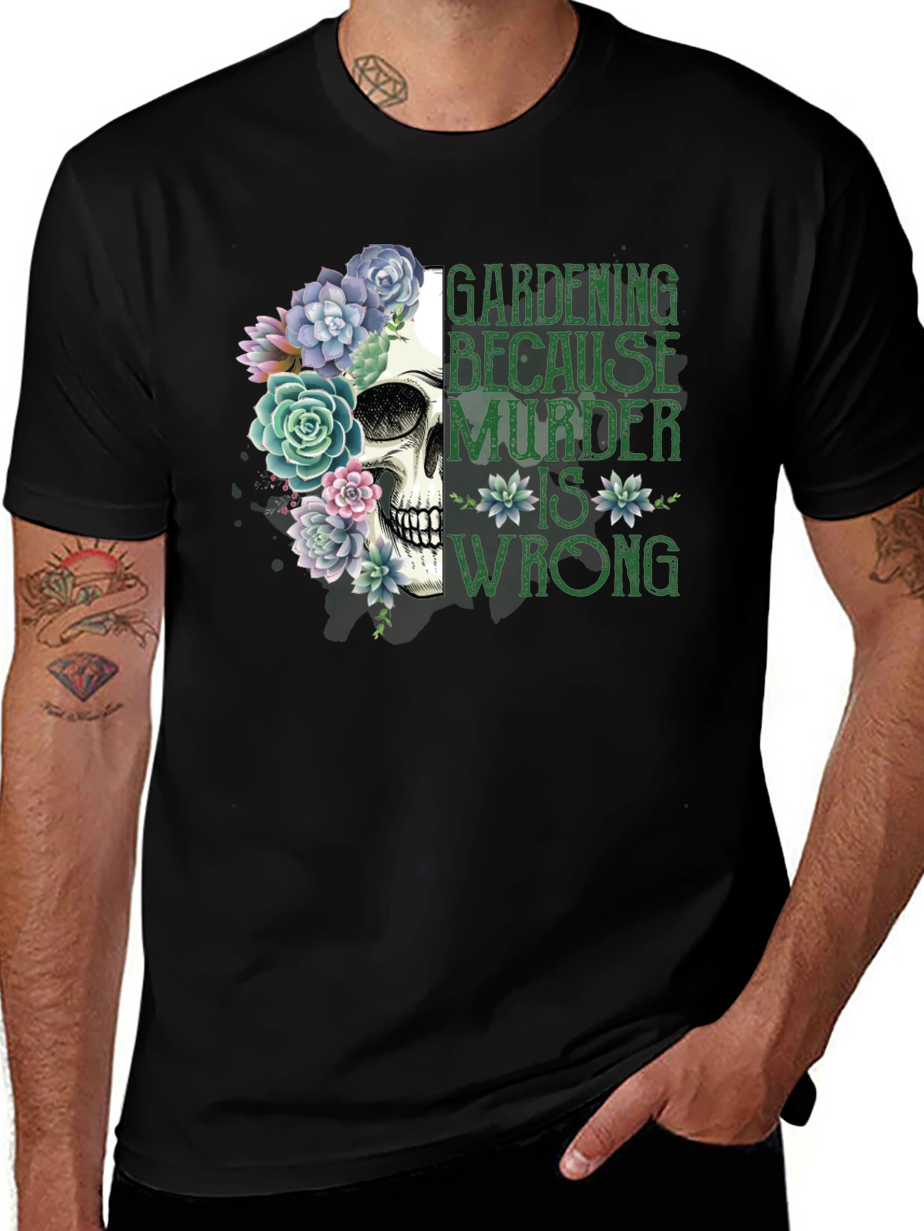 Variant 25 of Gardening Because Murder Is Wrong T-Shirt