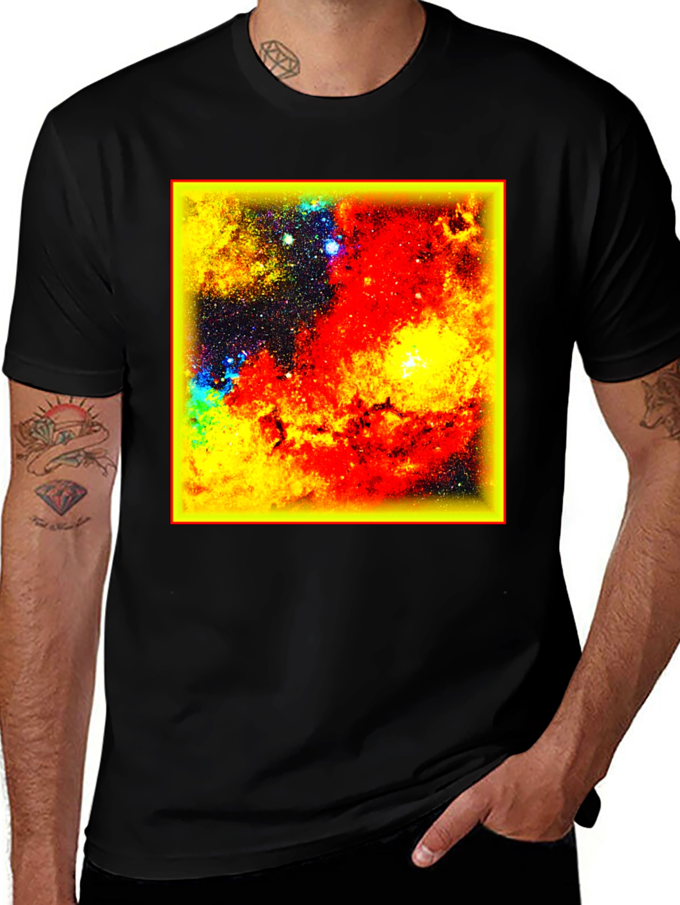 Variant 30 of Nebula Graphic Tee - Space Inspired Design