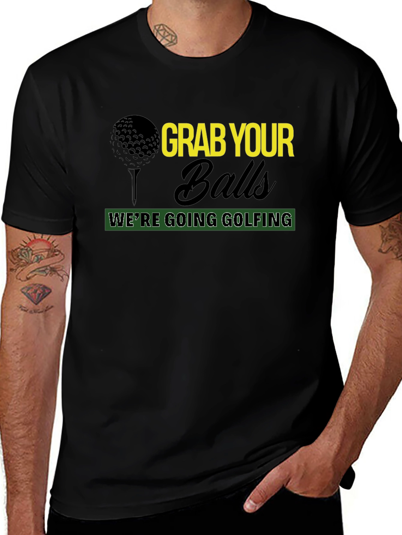Variant 25 of Grab Your Balls, We're Going Golfing T-Shirt