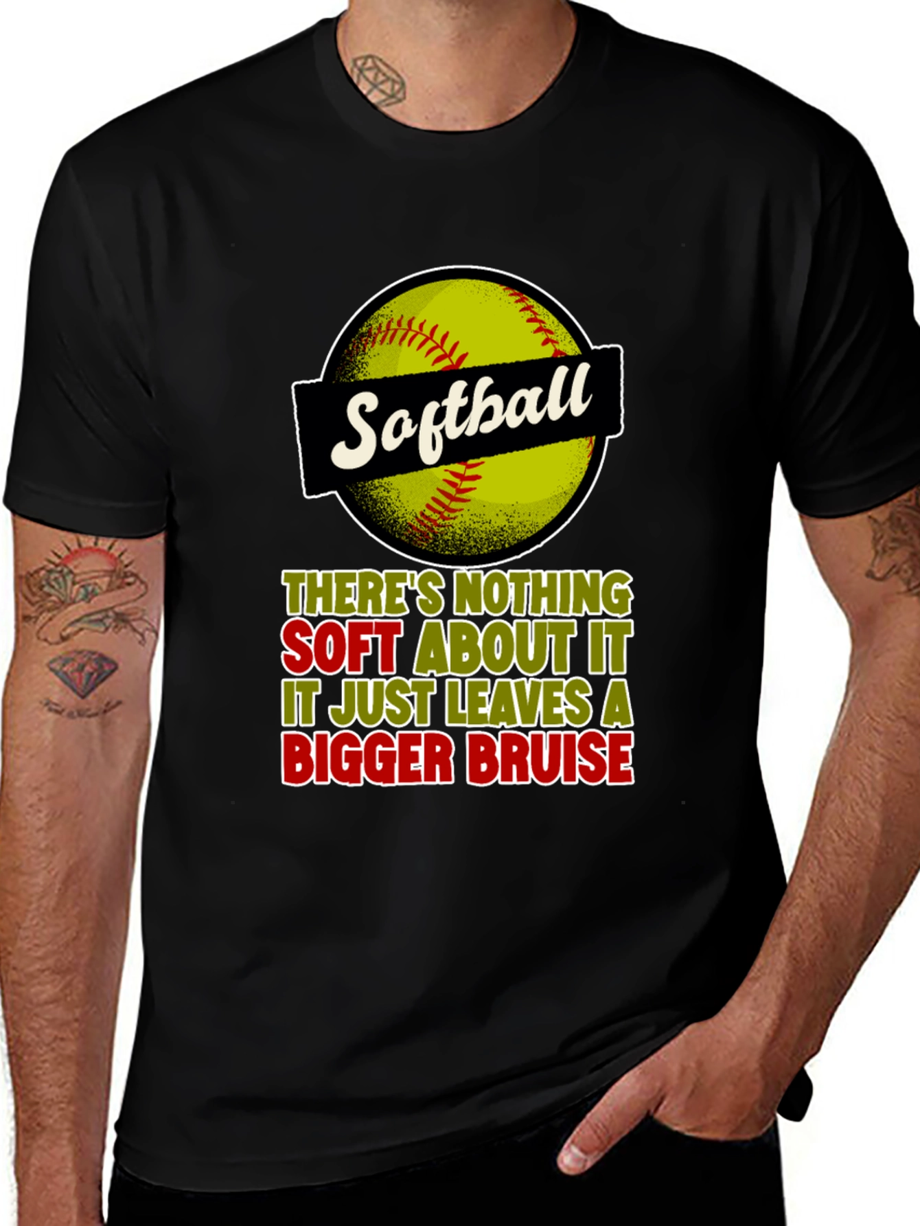 Variant 6 of Softball Bruise T-Shirt Funny Tee Gift