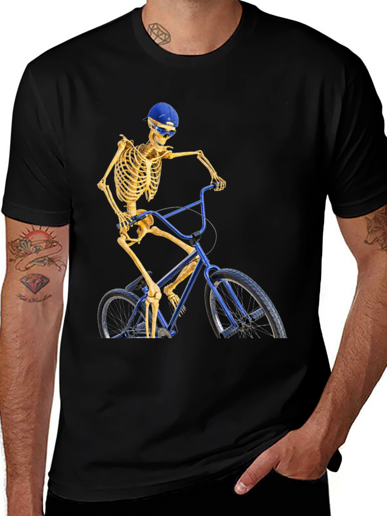 Variant 20 of Skeleton Biker T-Shirt - Ride to the Grave!