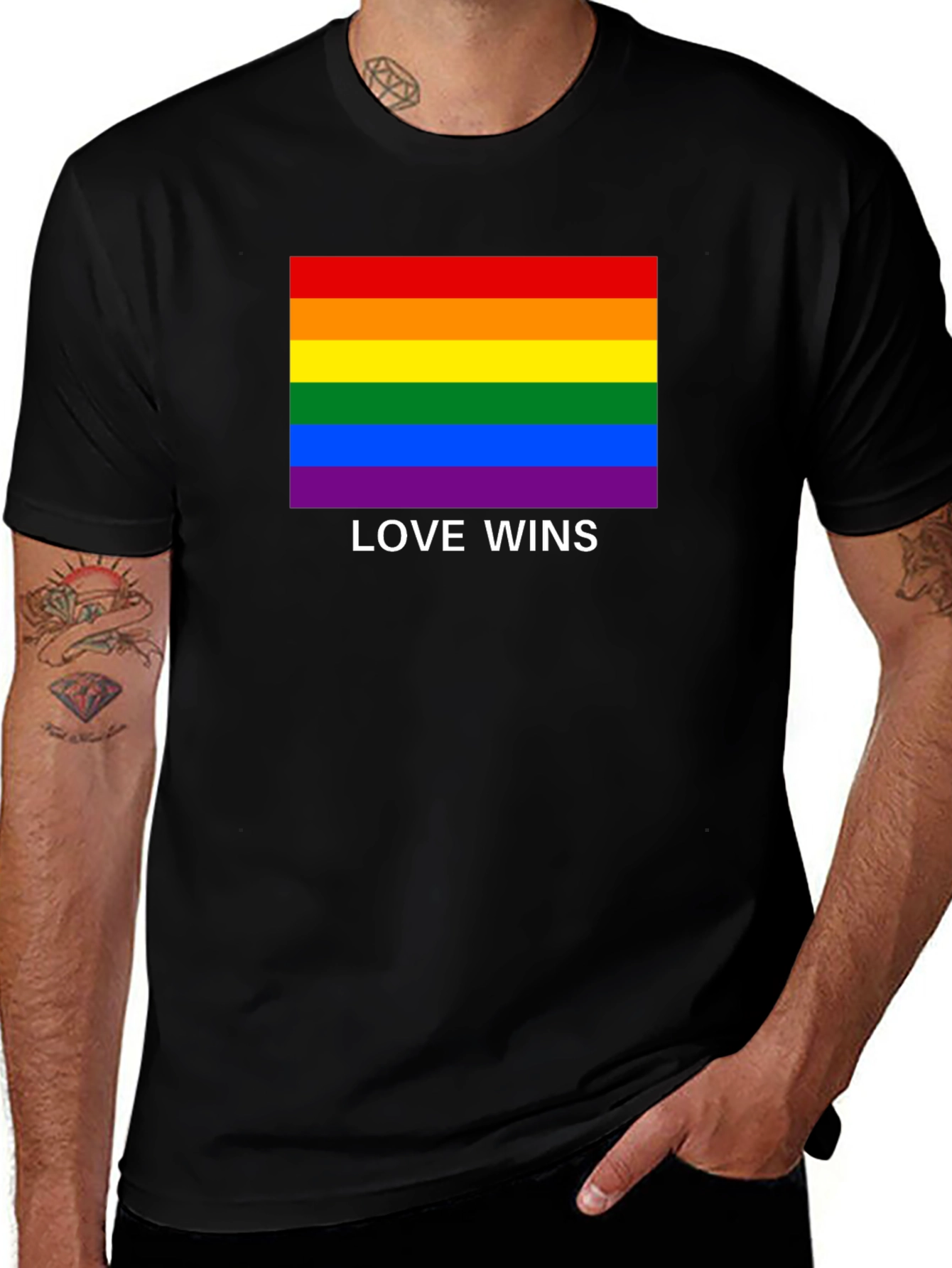 Variant 8 of Love Wins Rainbow Pride T-Shirt