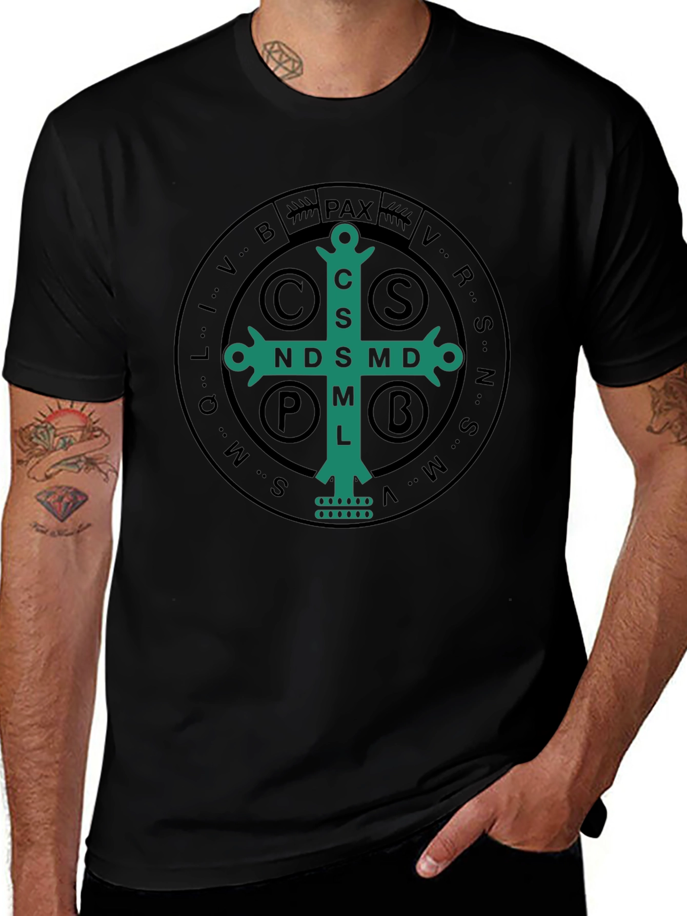 Men's St. Benedict Medal T-Shirt