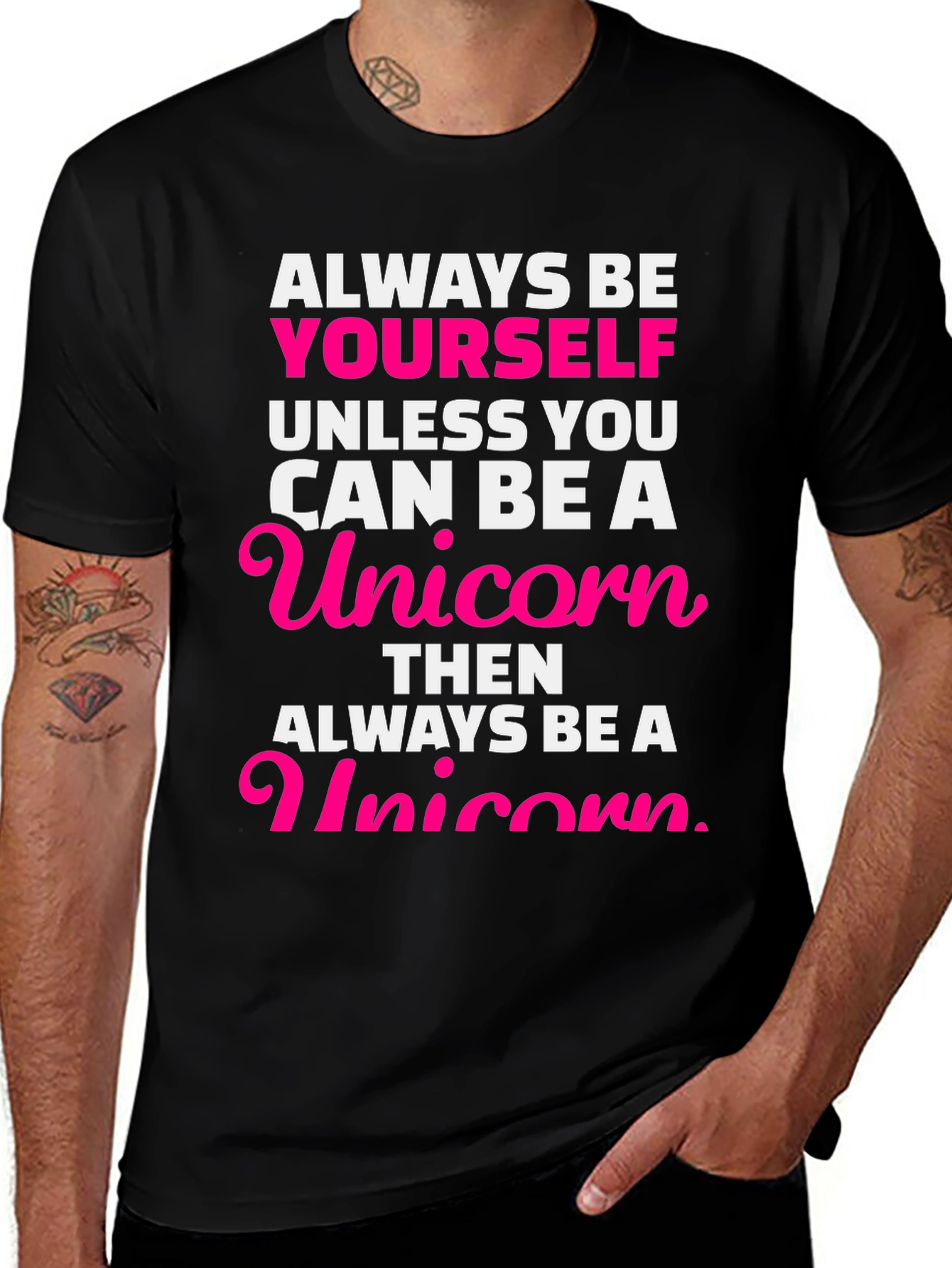 Variant 20 of Always Be Yourself Unicorn Graphic Tee