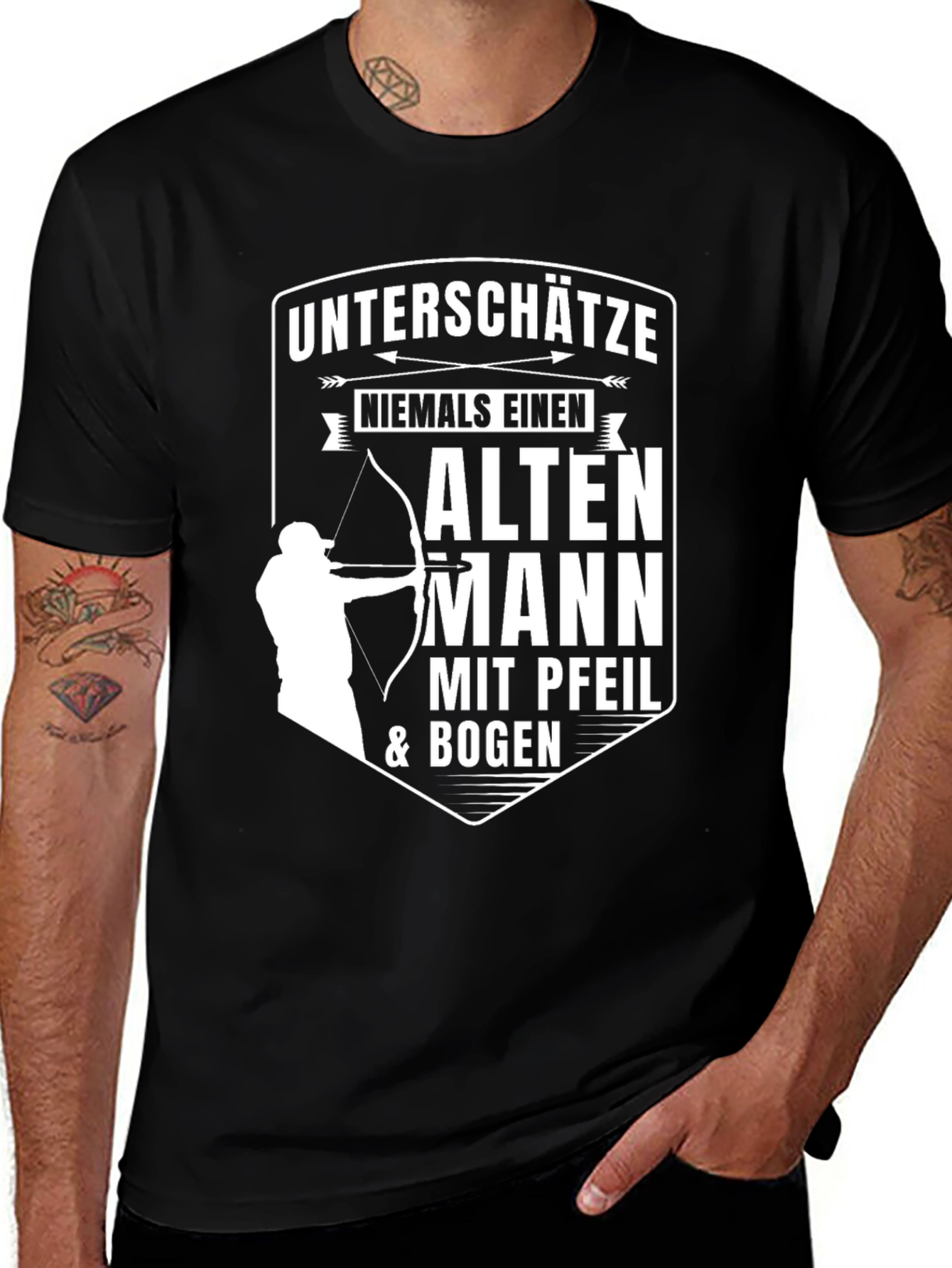 Variant 10 of Funny Archery Old Man T-Shirt