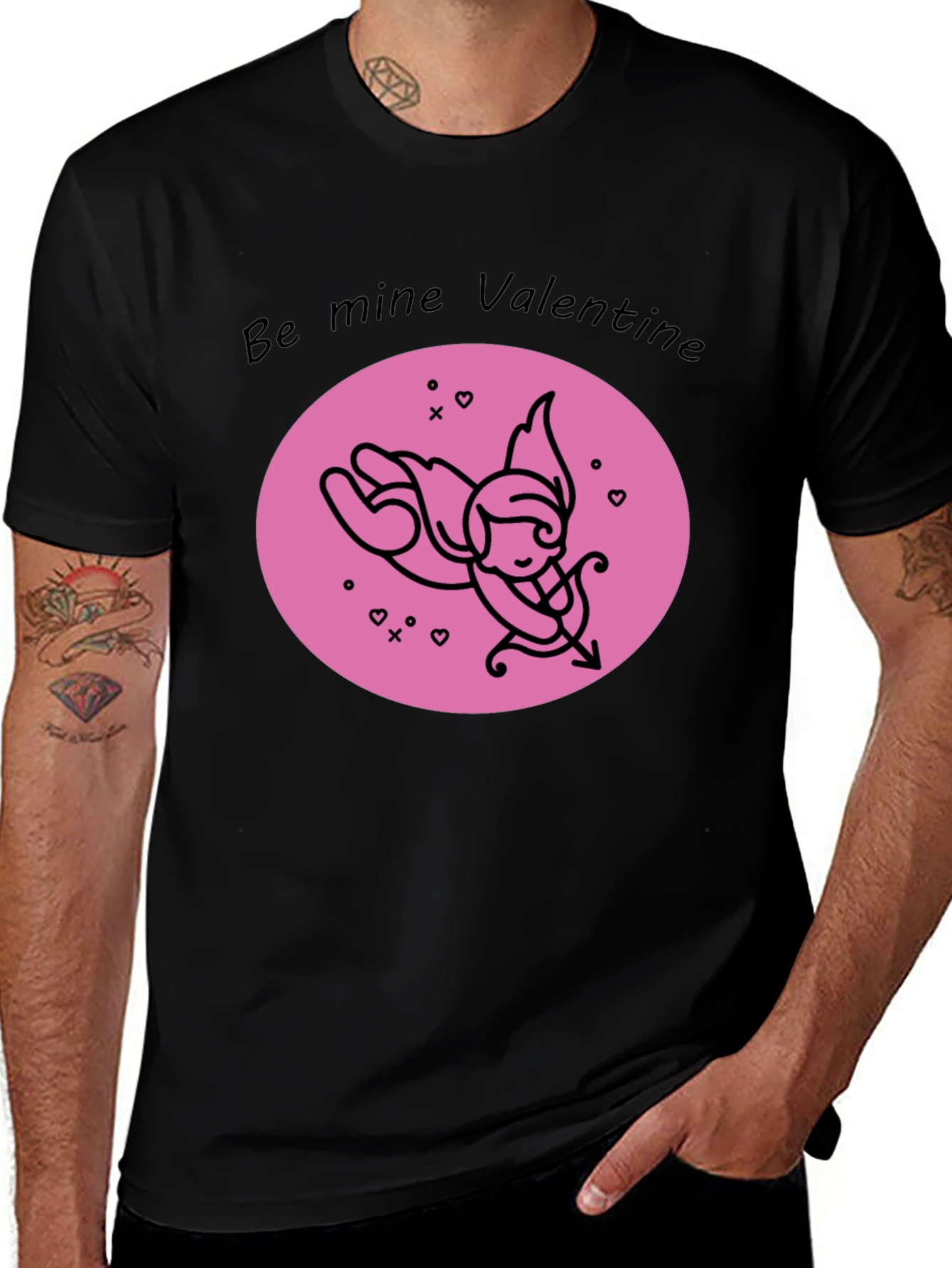 Valentine's Day Cupid Graphic T-Shirt