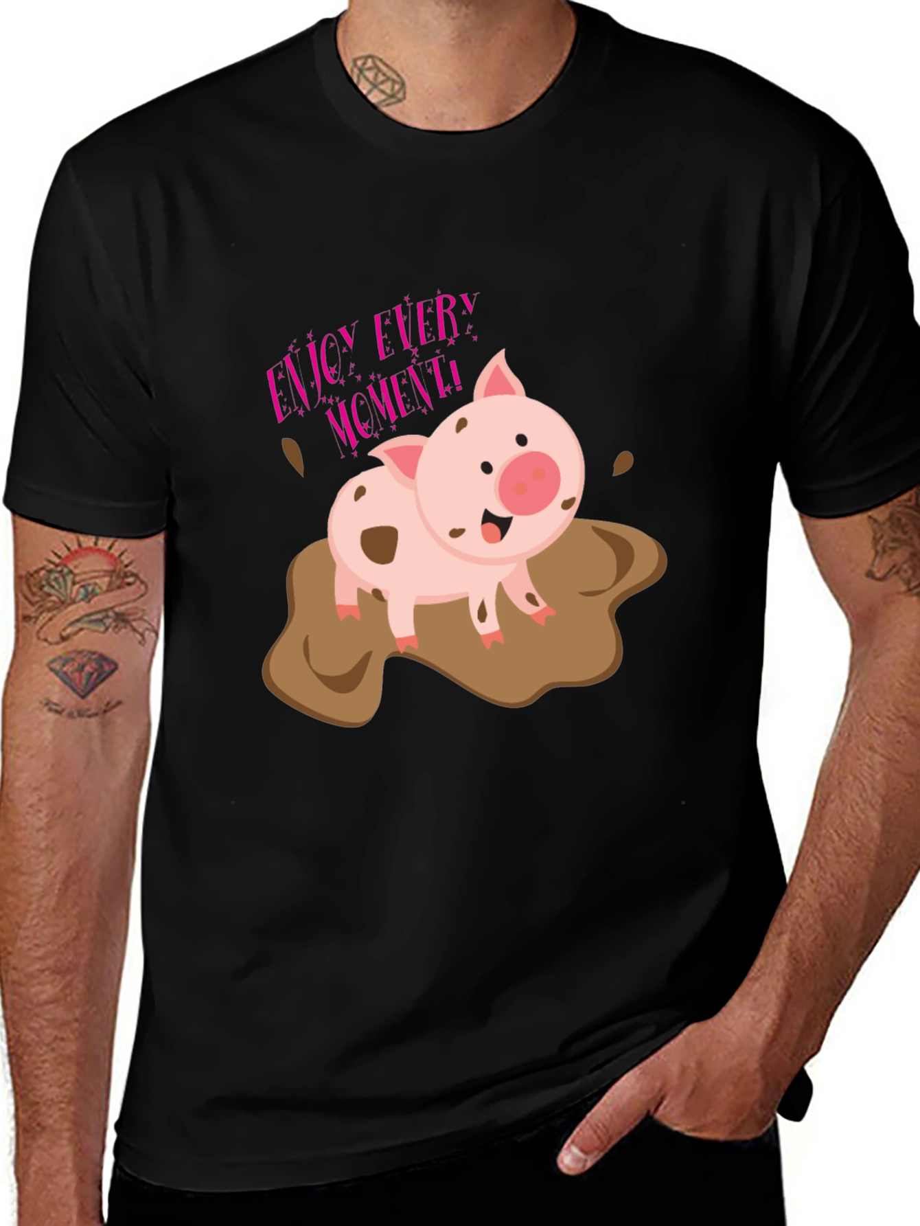 Variant 7 of Enjoy Every Moment Pig T-Shirt