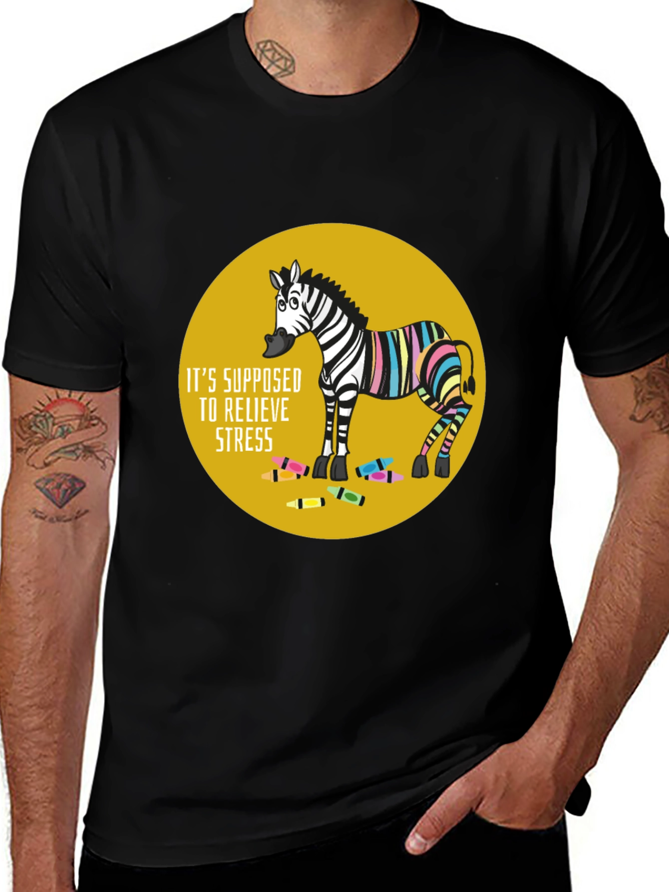 Stress Relief Zebra T-Shirt