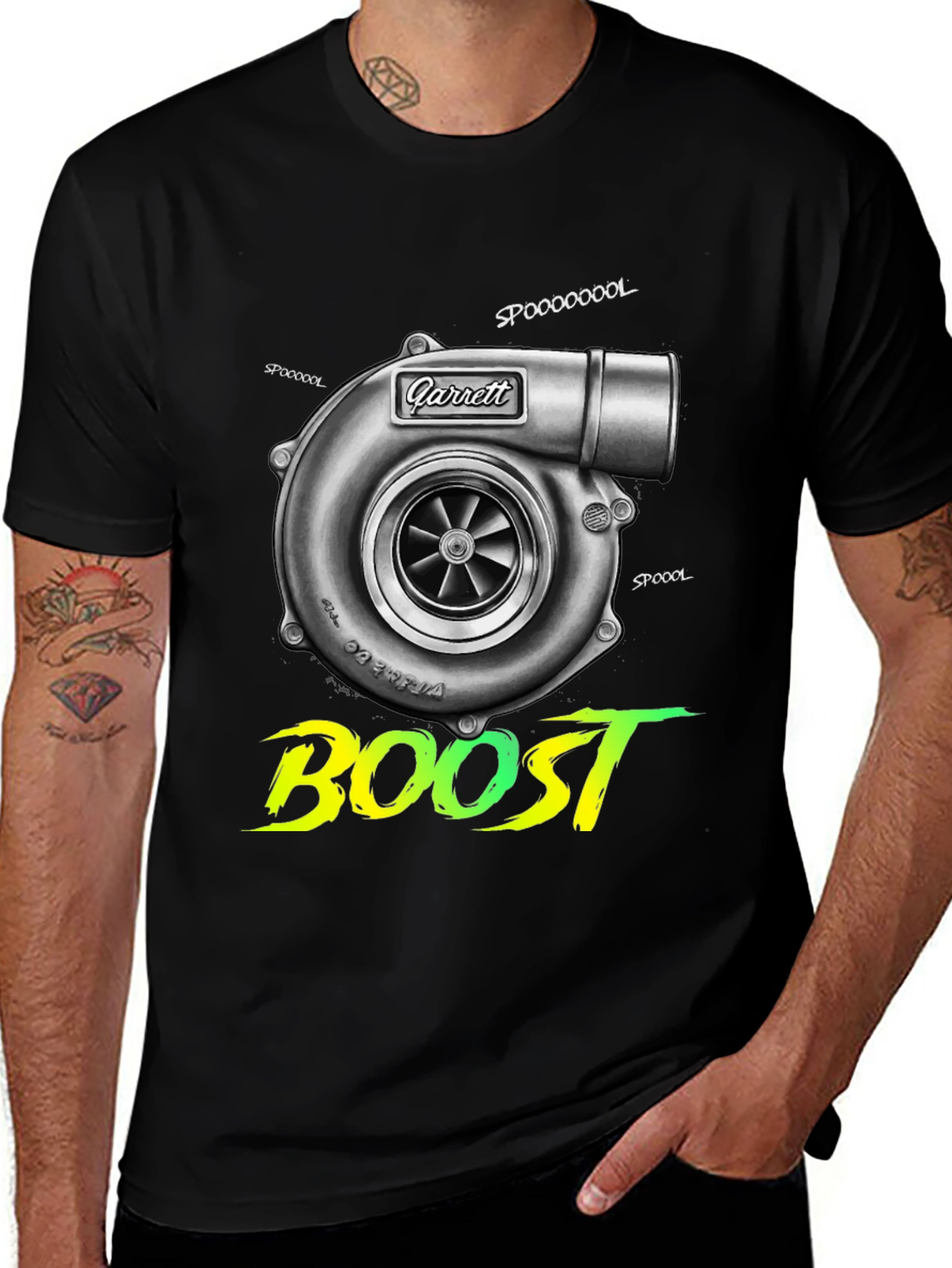 Variant 20 of Turbo Boost Graphic Tee - Car Enthusiast Shirt