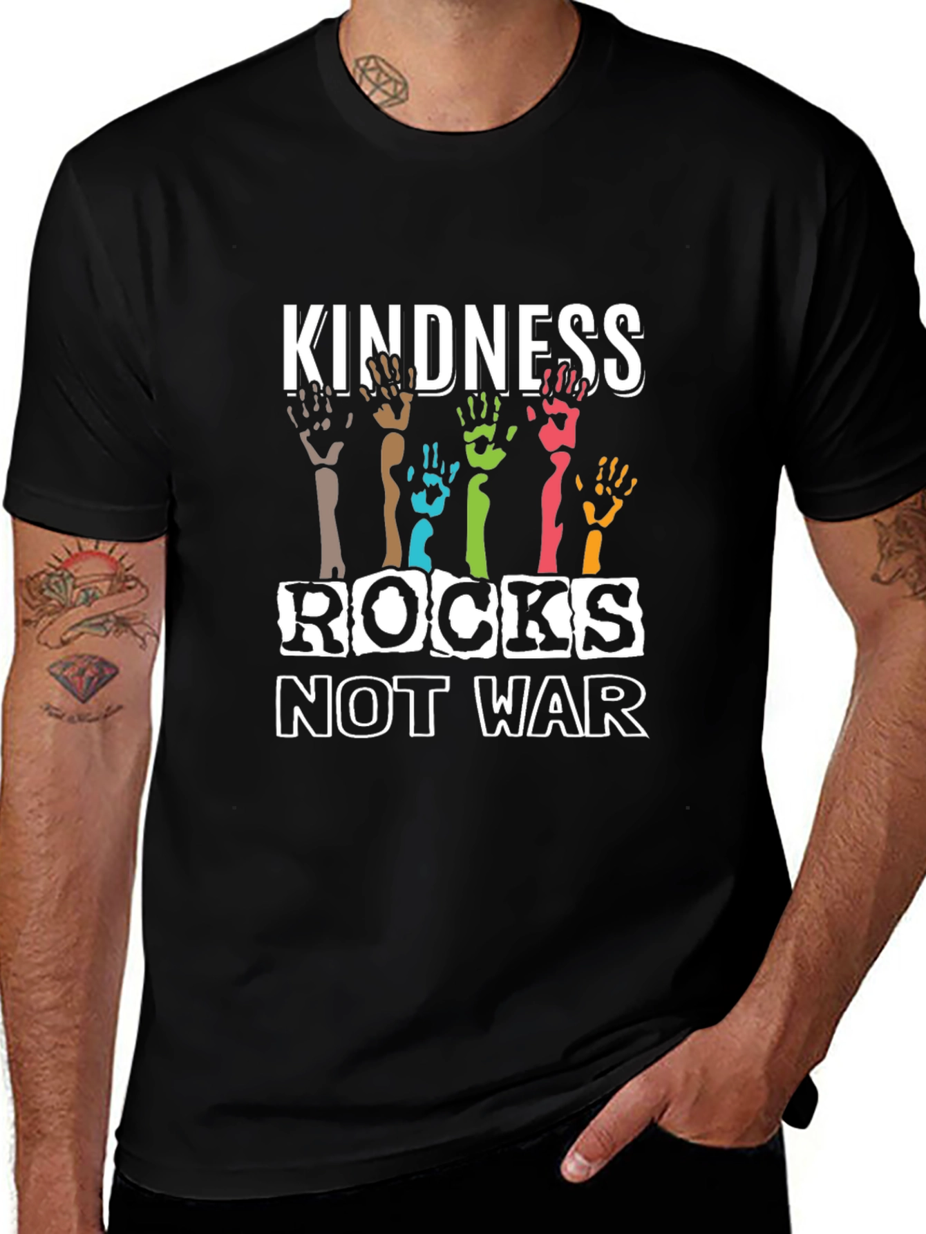 Variant 24 of Kindness Rocks Not War Graphic Tee