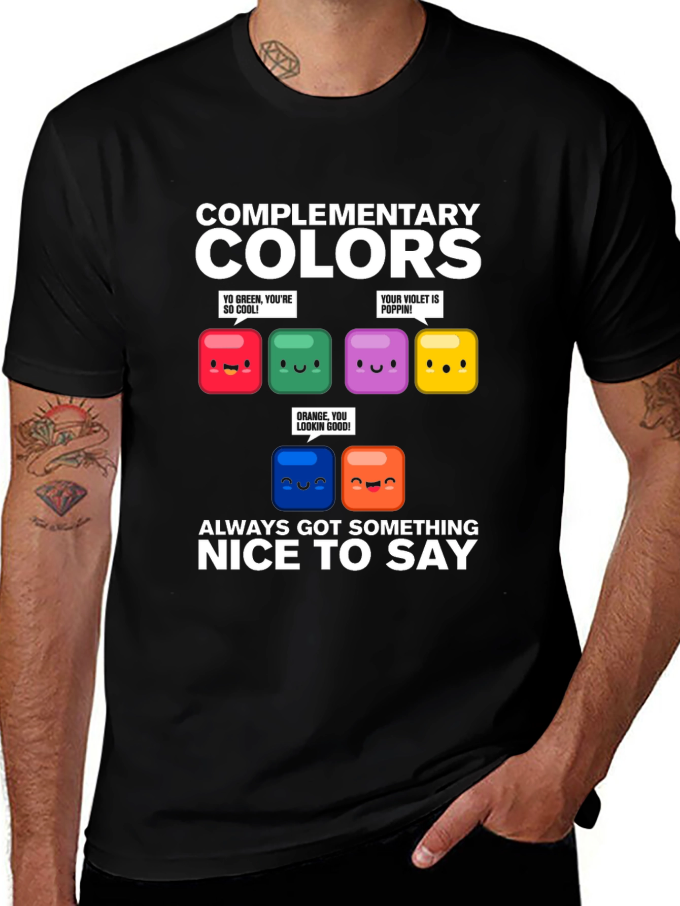 Variant 22 of Complementary Colors Graphic T-Shirt