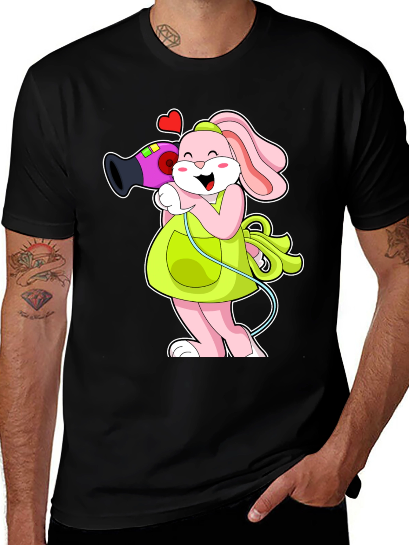 Variant 8 of Cute Bunny Hairdresser T-Shirt