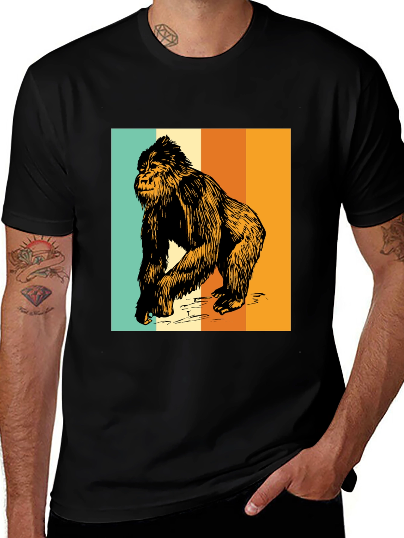 Variant 21 of Retro Gorilla T-Shirt - Vintage Style Ape Tee