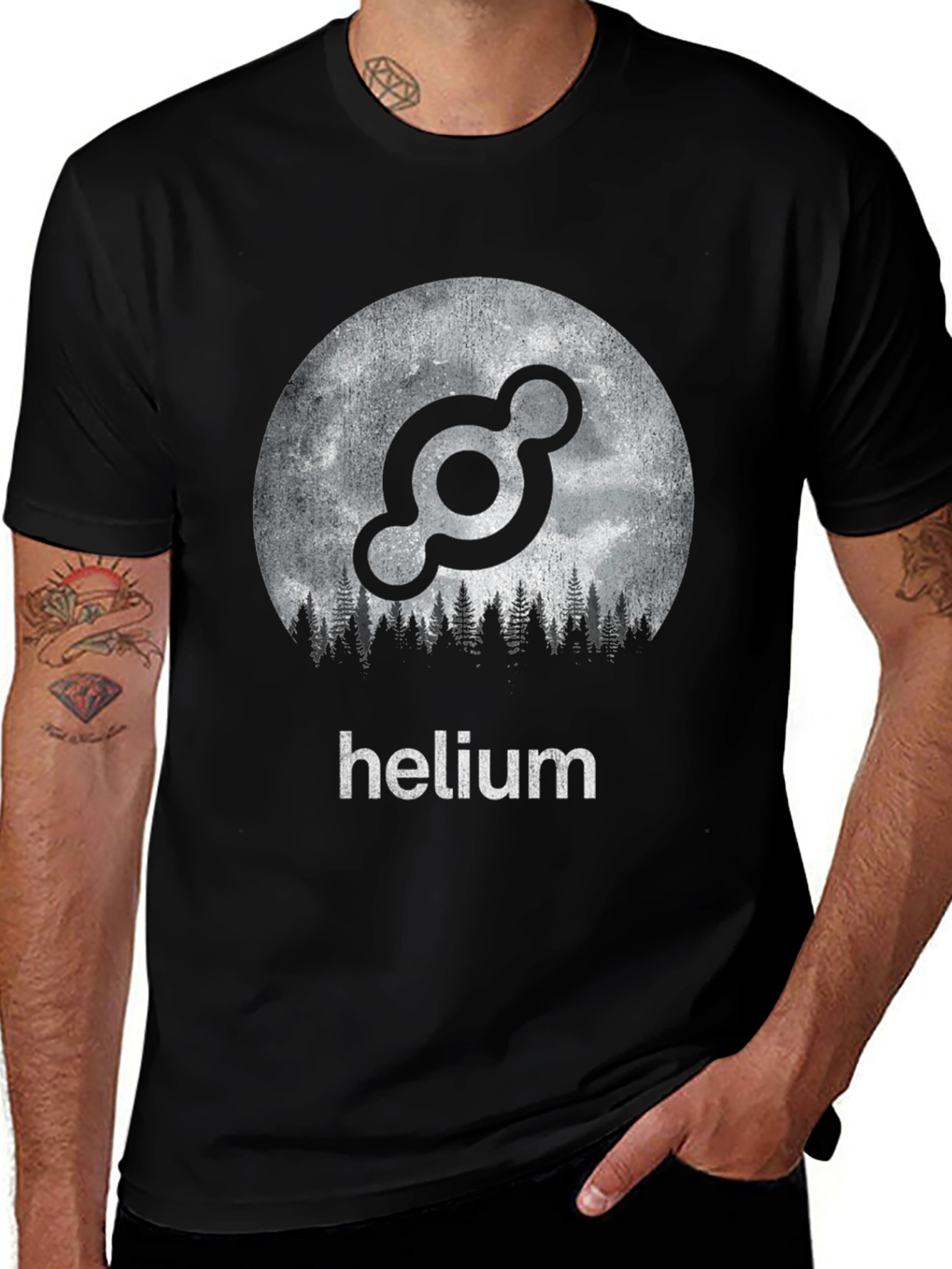 Helium Crypto Forest Moon T-Shirt