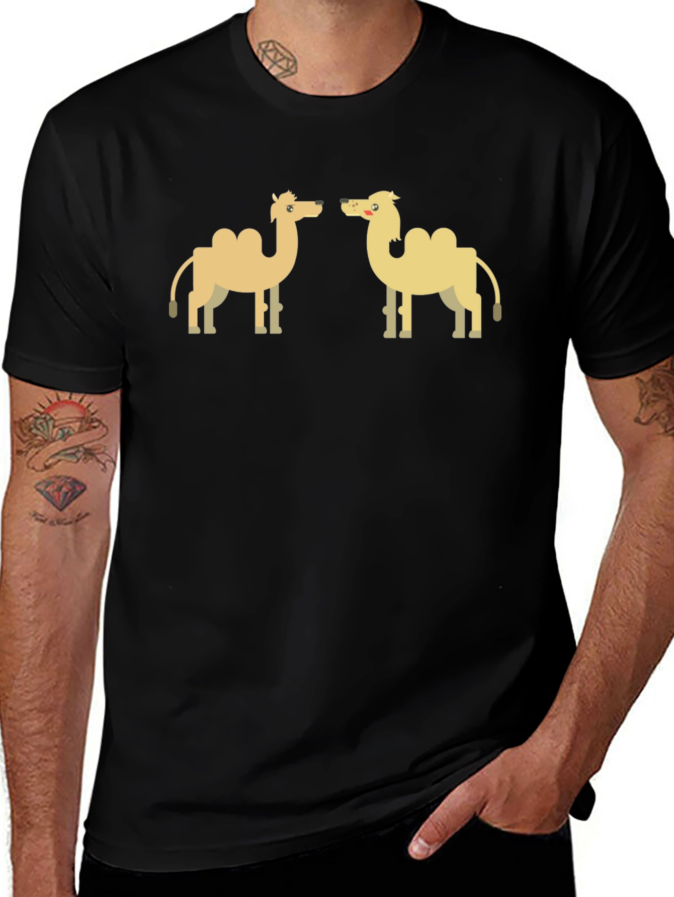 Variant 29 of Camel Cartoon Graphic T-Shirt