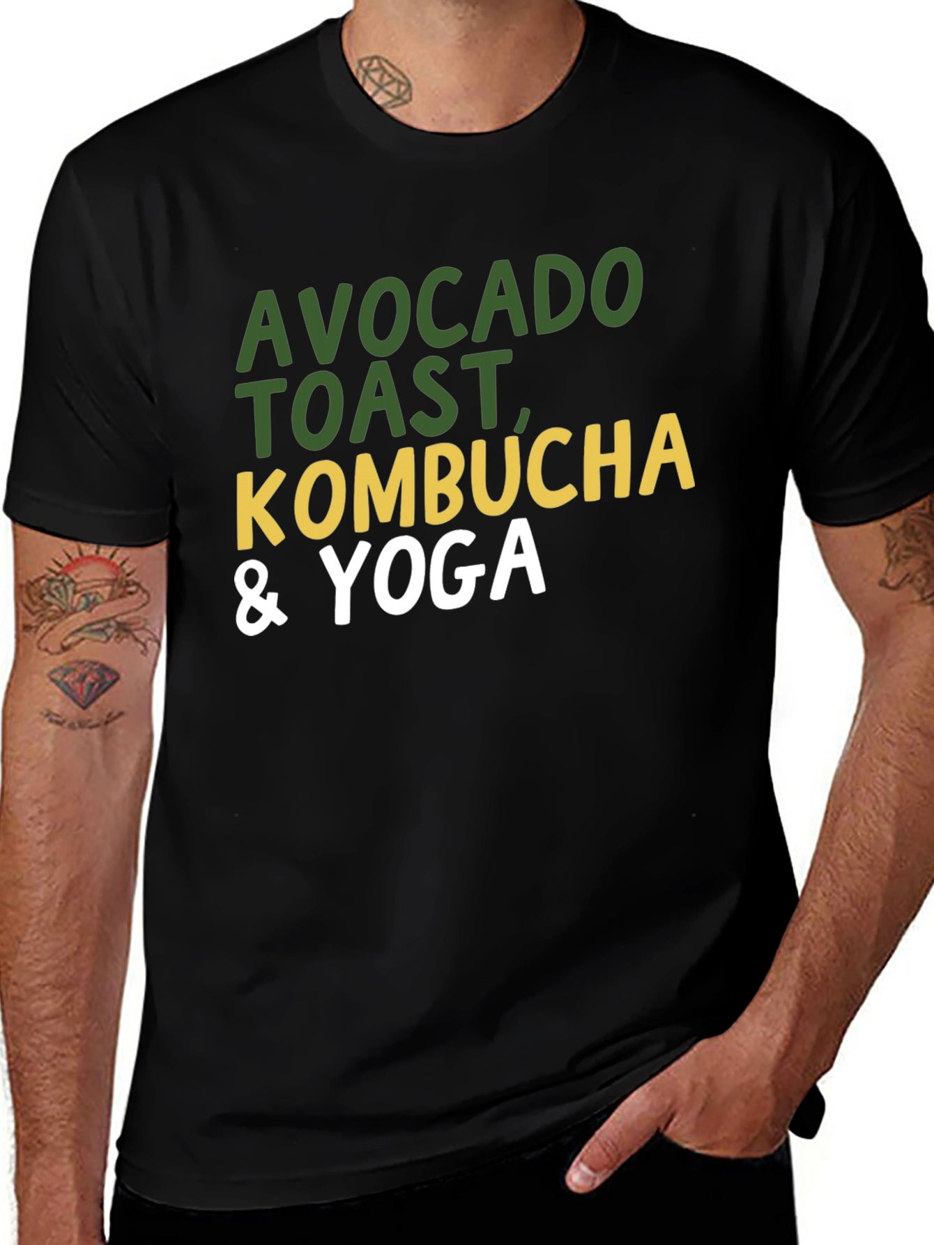 Variant 25 of Avocado Toast, Kombucha & Yoga T-Shirt