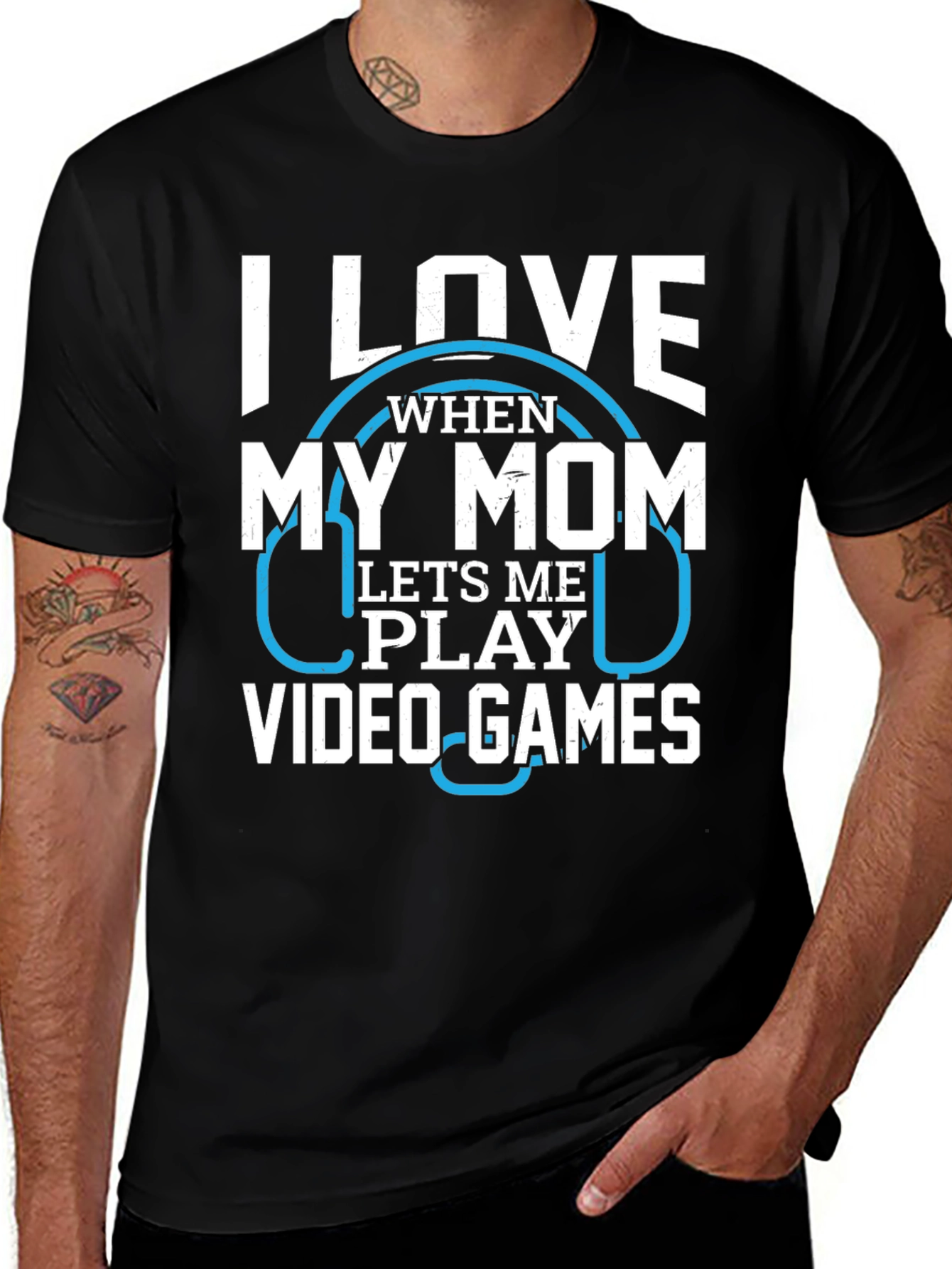 Variant 30 of I Love When My Mom Lets Me Play Video Games T-Shirt