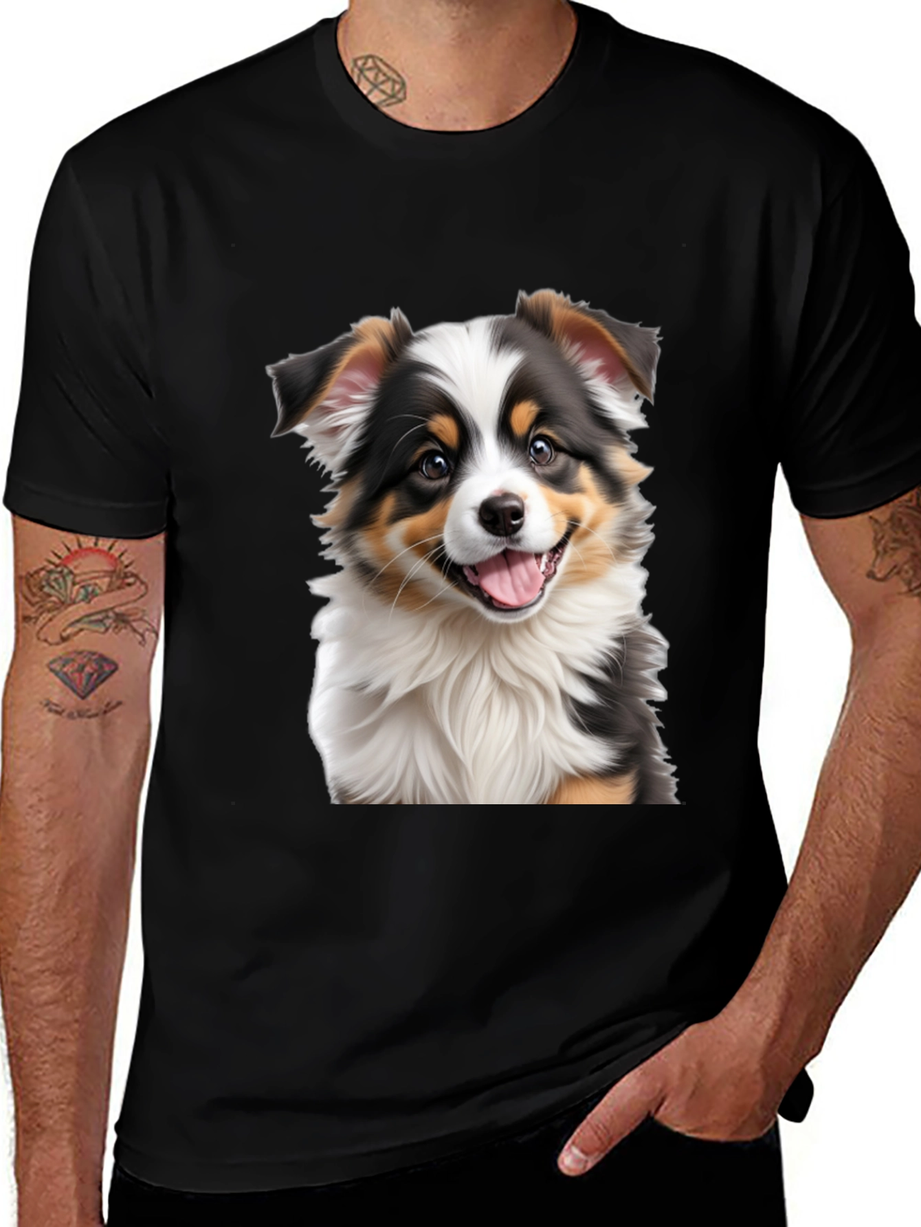 Variant 18 of Cute Puppy Dog Graphic Tee