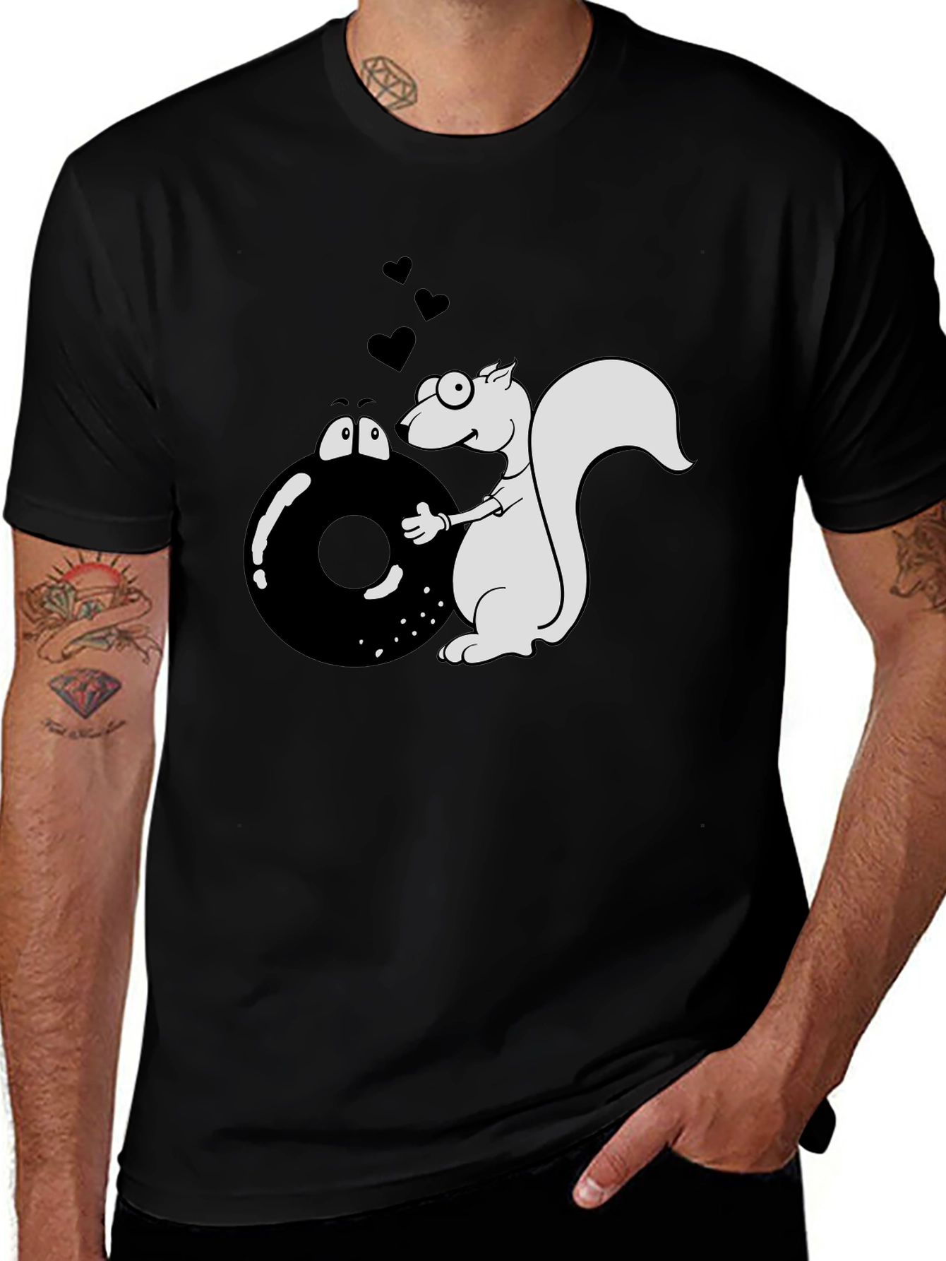 Variant 15 of Squirrel & Donut Graphic T-Shirt