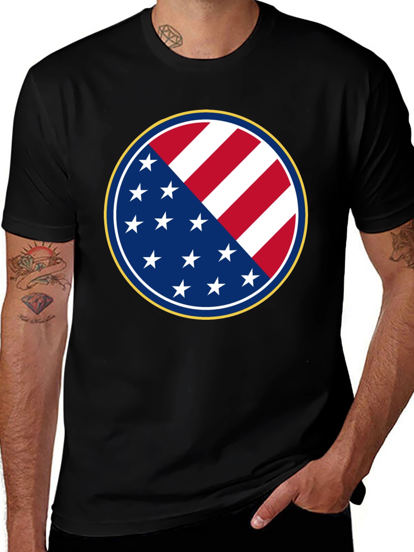 Stars and Stripes Patriotic Graphic Tee