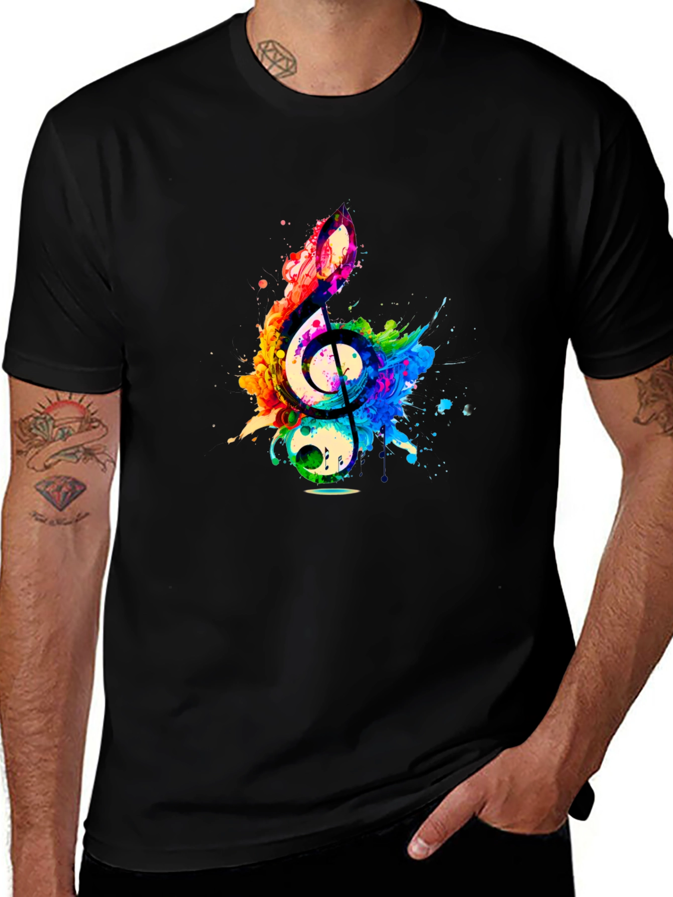 Variant 14 of Colorful Music Note T-Shirt